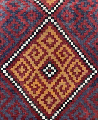 26710251c - Uzbek Kilim, Uzbekistan, approx. 50 years, wool on wool, approx. 376 x 212 cm, condition: 2. Rugs, Carpets & Flatweaves