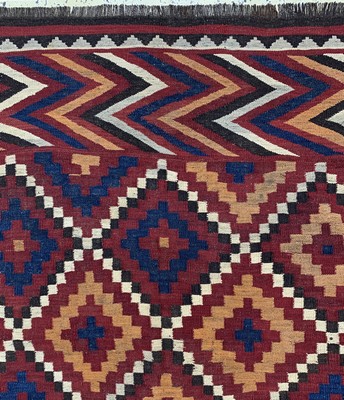 26710269b - Ersari Kilim, Afghanistan, around 1930, wool on wool, approx. 363 x 168 cm, condition: 1-2.Rugs, Carpets & Flatweaves