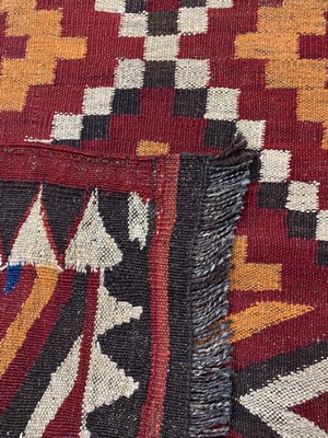26710269e - Ersari Kilim, Afghanistan, around 1930, wool on wool, approx. 363 x 168 cm, condition: 1-2.Rugs, Carpets & Flatweaves