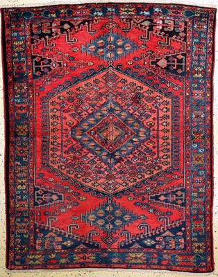 Image 26710274 - Wiss old, Persia, around 1960, wool on cotton,approx. 208 x 157 cm, condition: 2, minimal old moth damage. Rugs, Carpets & Flatweaves