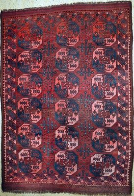 Image 26710276 - Antique Ersari main carpet, Afghanistan, 19th century, wool on wool, approx. 340 x 244 cm, condition: 3. Antique, old and decorative collector Orientalrugs, Carpets, Textiles and Flatweaves