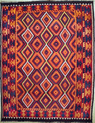 Image 26710277 - Uzbek Kilim, Uzbekistan, around 1950, wool on wool, approx. 370 x 286 cm, condition: 1-2. Rugs, Carpets & Flatweaves