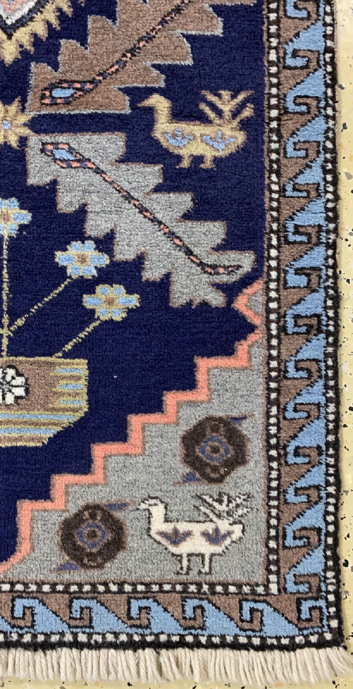 Detail a: Meschgin alt, Persien, um 1950, Wolle auf Wolle, ca. 335 x 73 cm, EHZ: 2