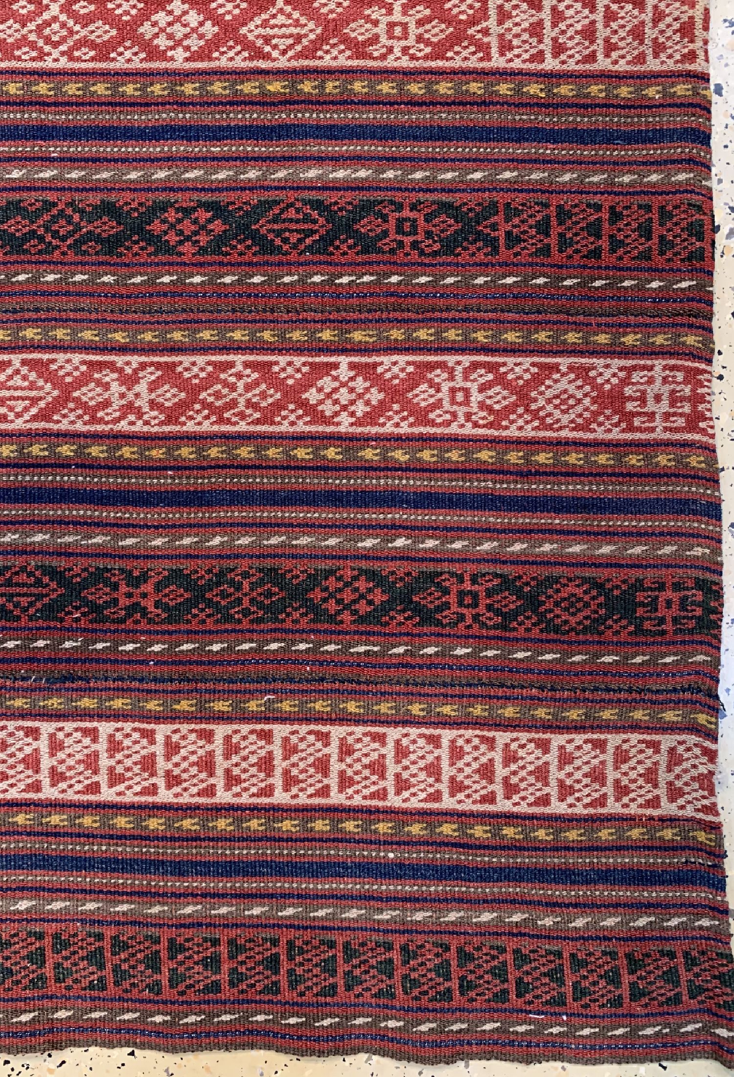 Detail a: Kurdischer Shaddah, Persien, um 1930, Wolle auf Wolle, ca. 225 x 162 cm, EHZ: 2