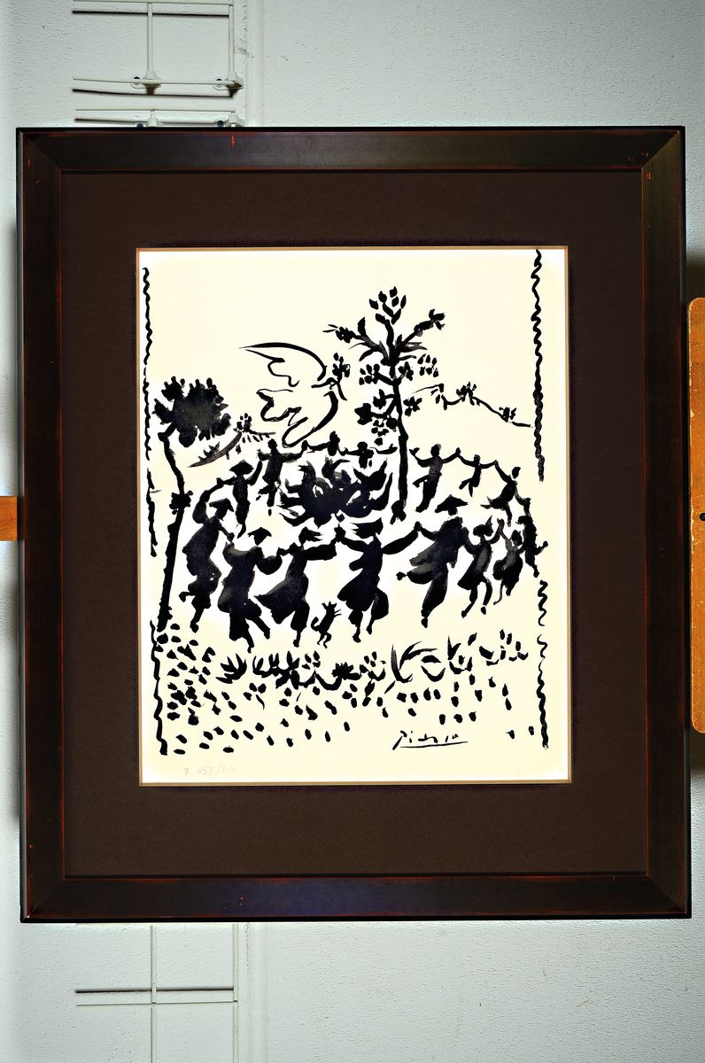 Pablo Picasso, 1881-1973, Kinderreigen, Heliogravure, num. F 450/600, ca. 60x48cm, PP, u.Gl., R. ca. 91x76cm