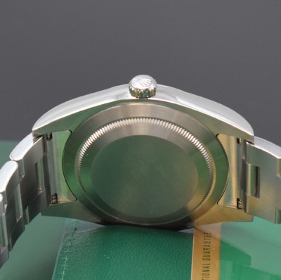 26711023e - ROLEX Oyster Perpetual 39 gents wristwatch reference 114300, self winding, superlative chronometer officially certified, screwed down stainless steel oyster case including oyster bracelet with deployant clasp, gray dial with applied hour-indices, silvered luminous hands, diameter approx. 39 mm, length approx. 21 cm, original papers enclosed, condition 1-2
