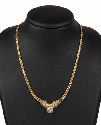 Image 26711172 - 18 kt gold diamond necklace