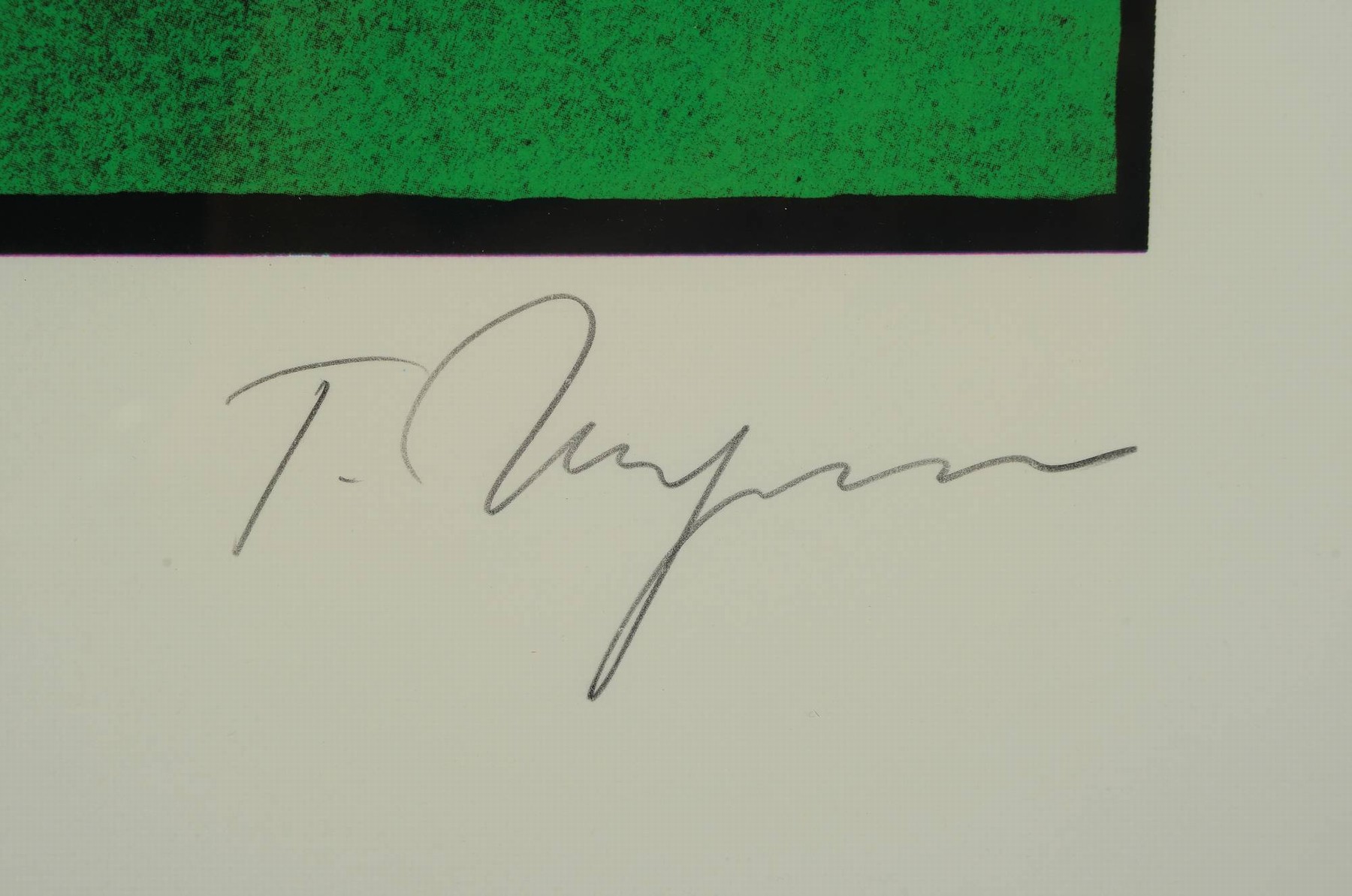 Detail b: Tomi Ungerer, 1931-2019, 2 Farbserigraphien:Le foot contre le shoot, von 1990, auf Bütten, nicht num., Auflage 100 Exempl., rechts unten ...