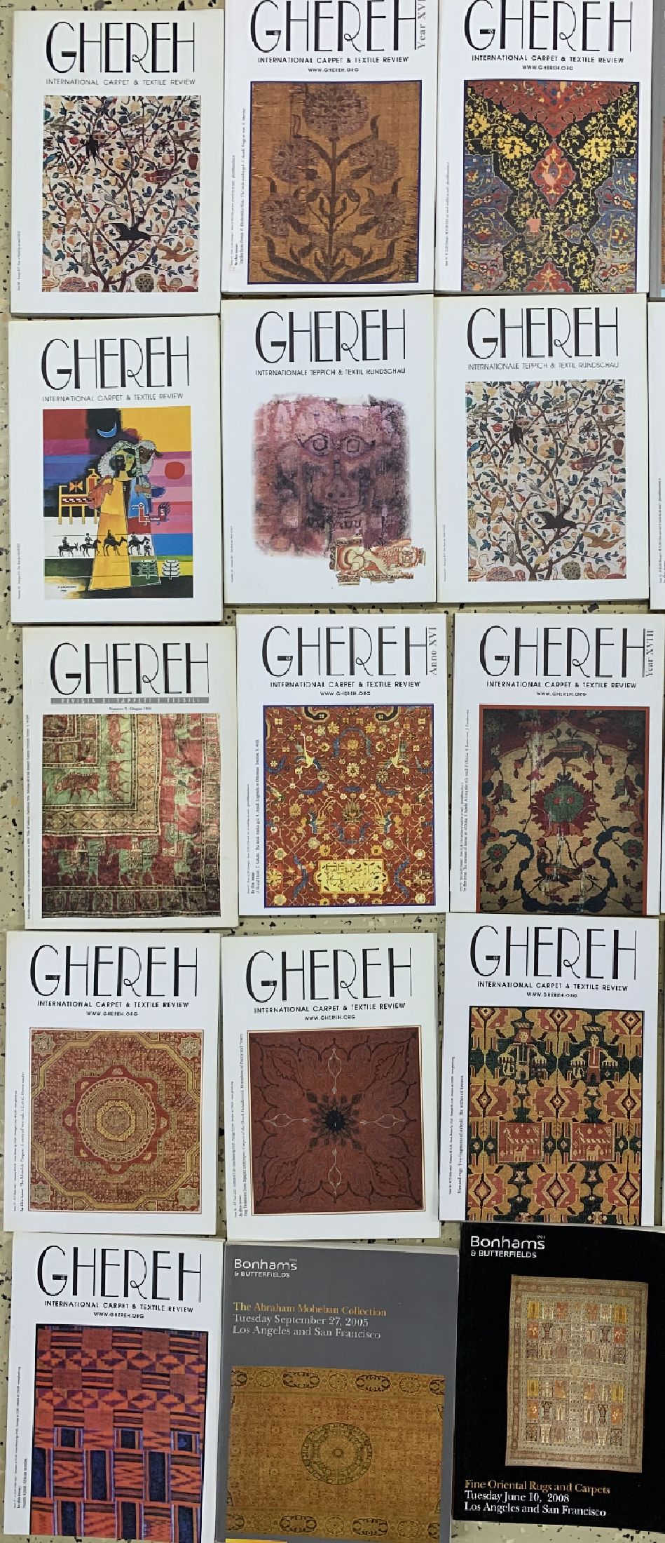 Detail b: 30 lots Teppichliteratur, Gereh Magazin & Bonhams Kataloge, guter Zustand