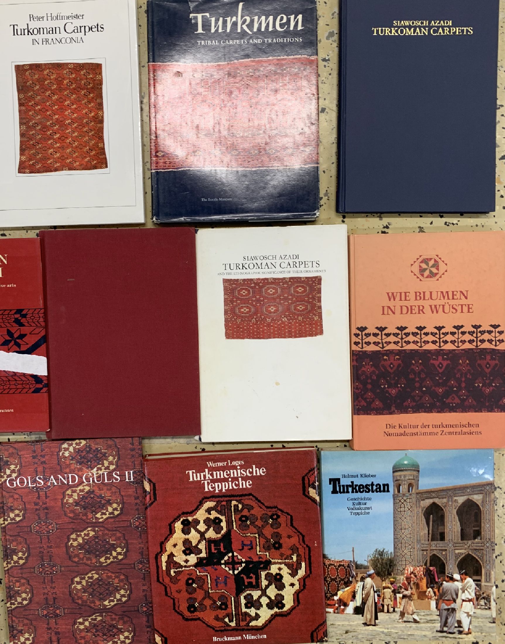 Detail a: 16 lots, Fachliteratur Turkmenen , guter Zustand.