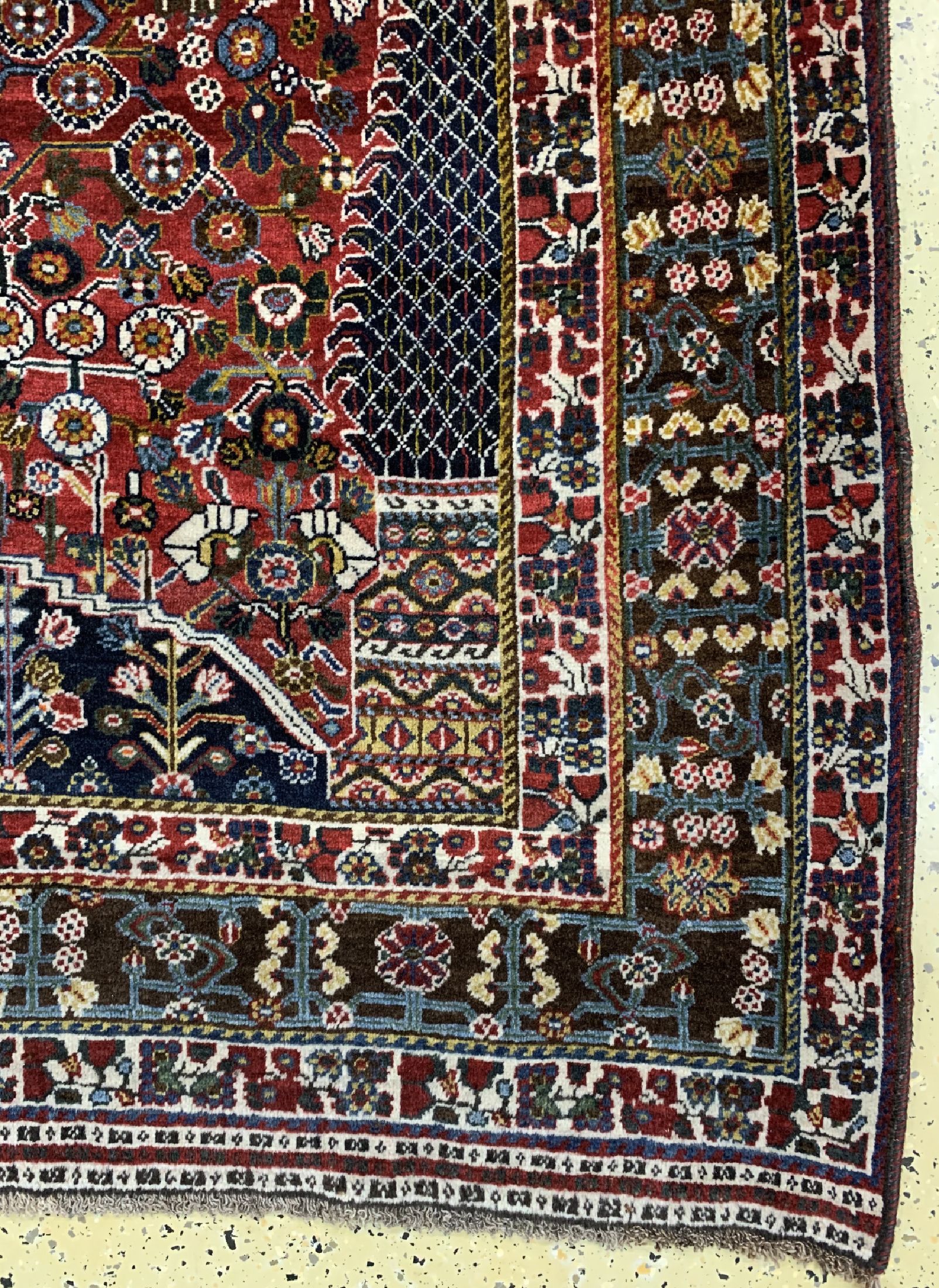 Detail a: Ghaschgai Kaschkuli, Persien, um 1940, Wolle auf Wolle, ca. 253 x 158 cm, EHZ: 2