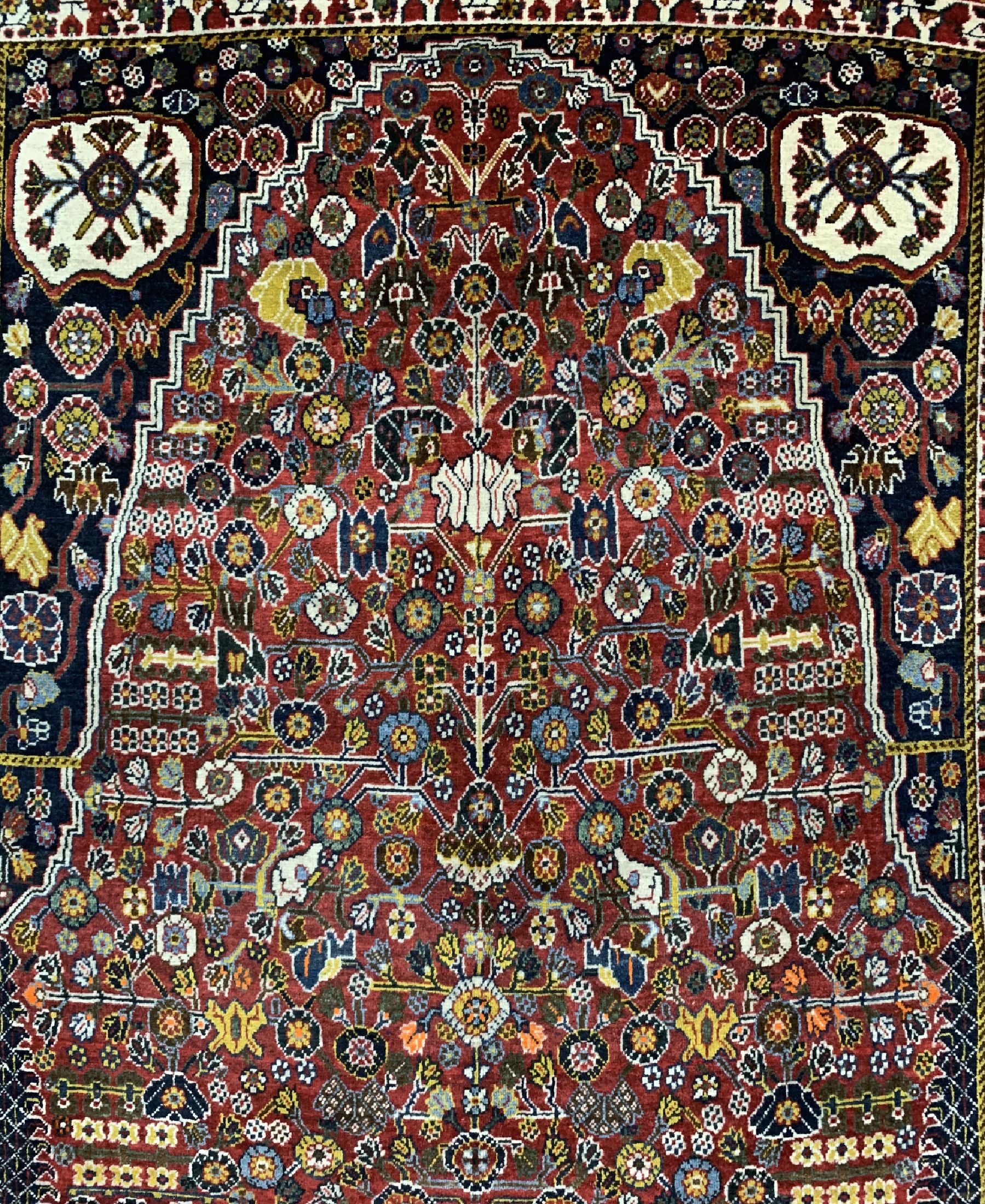 Detail c: Ghaschgai Kaschkuli, Persien, um 1940, Wolle auf Wolle, ca. 253 x 158 cm, EHZ: 2