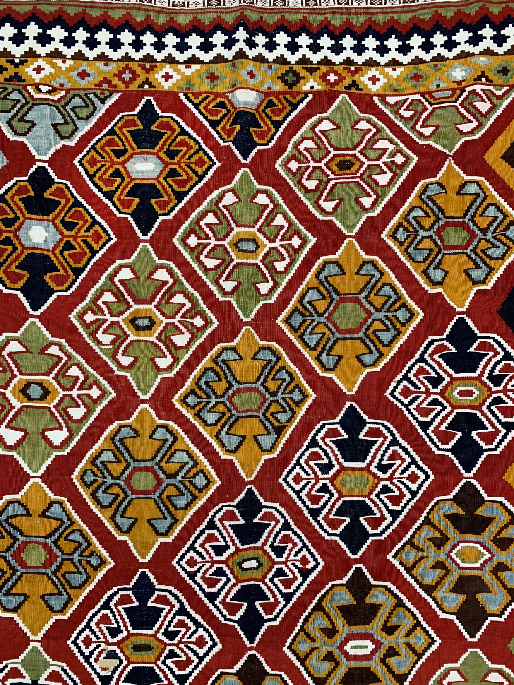 Detail c: Ghaschgai Kelim, Persien, um 1920, Wolle auf Wolle, ca. 314 x 173 cm, EHZ: 1-2