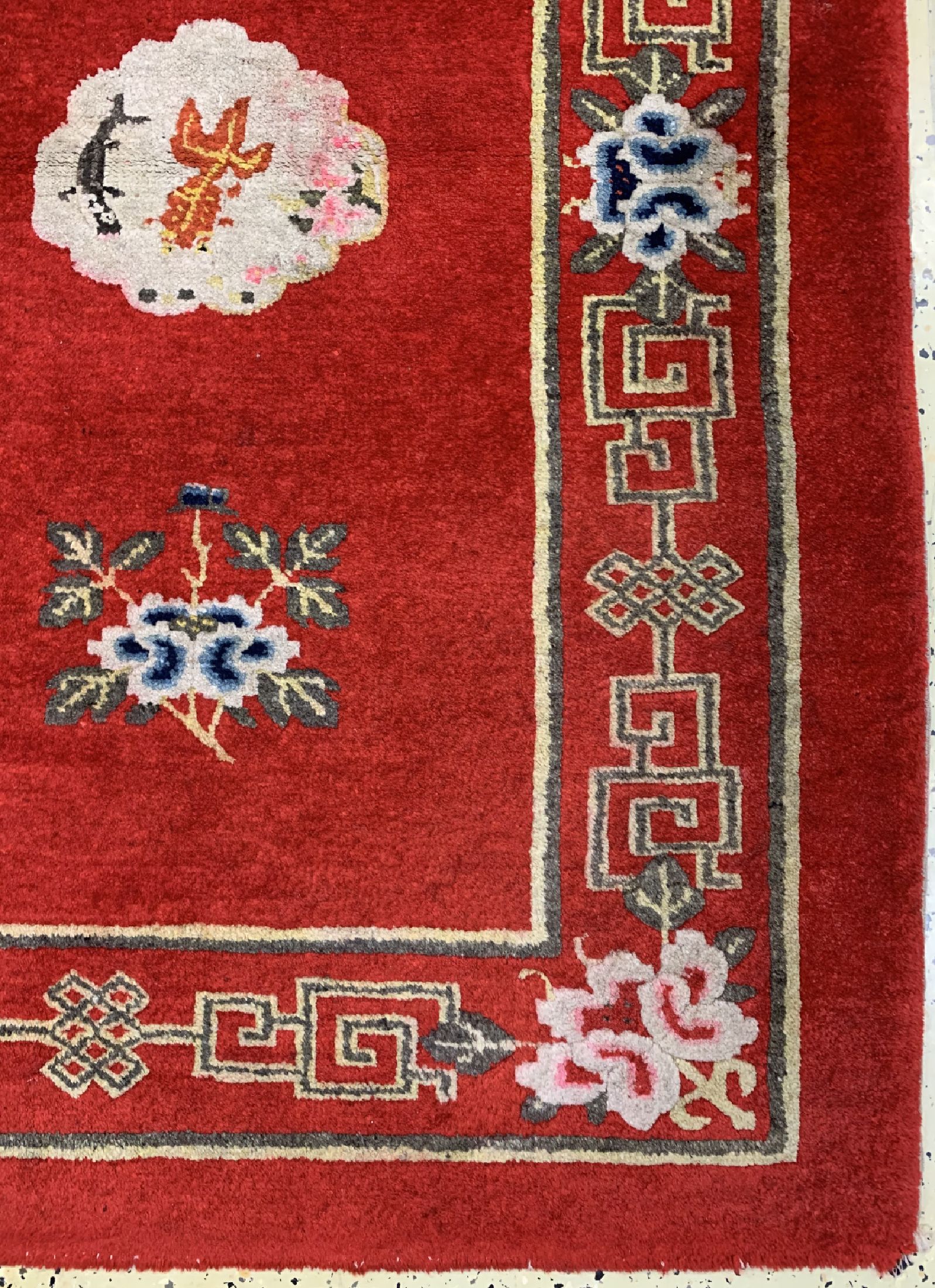 Detail a: Peking antik, China, um 1900, Wolle auf Baumwolle, ca. 210 x 140 cm, EHZ: 2-3