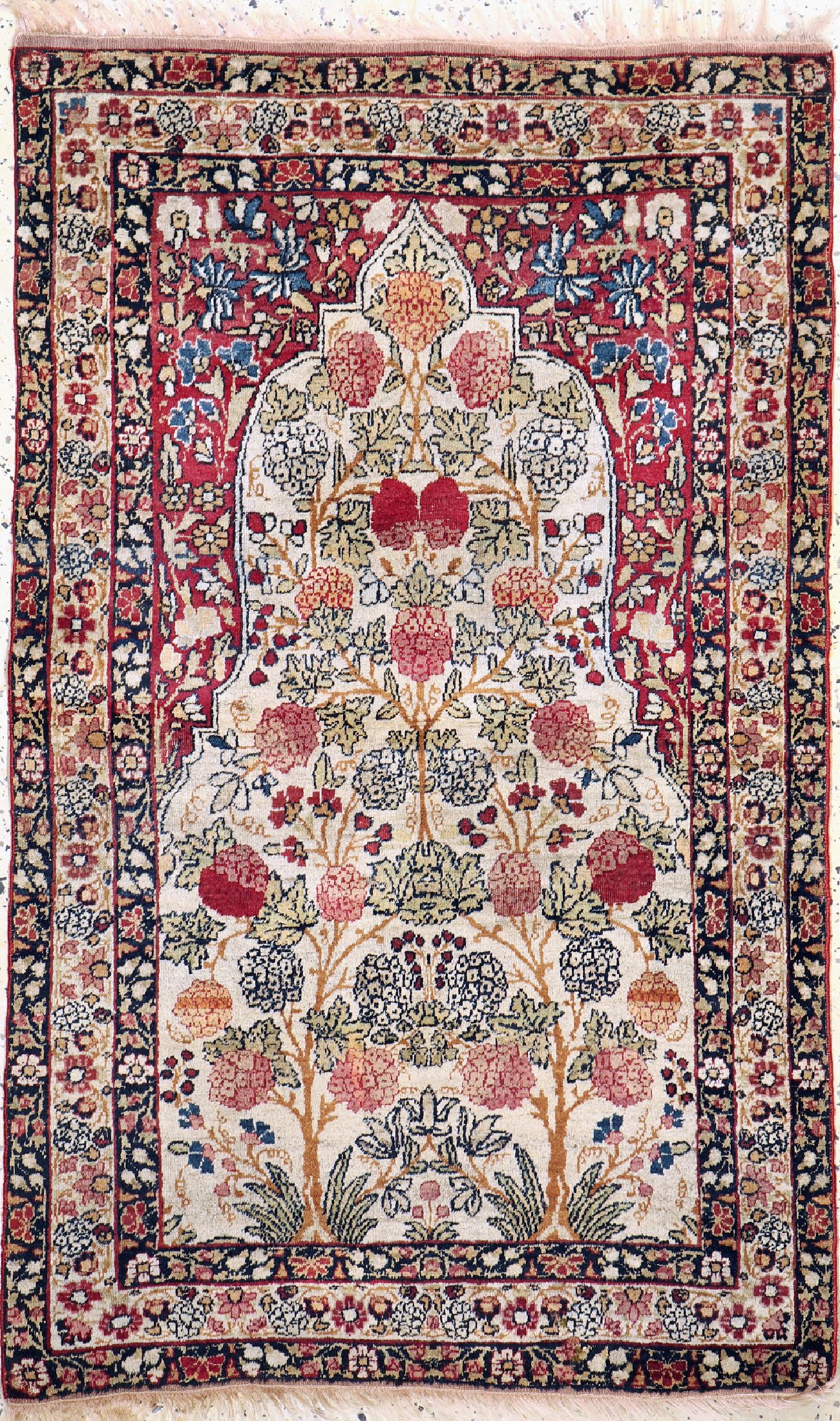 Antiker Kerman, Persien, um 1900, Wolle aufBaumwolle, ca. 139 x 87 cm, EHZ: 3