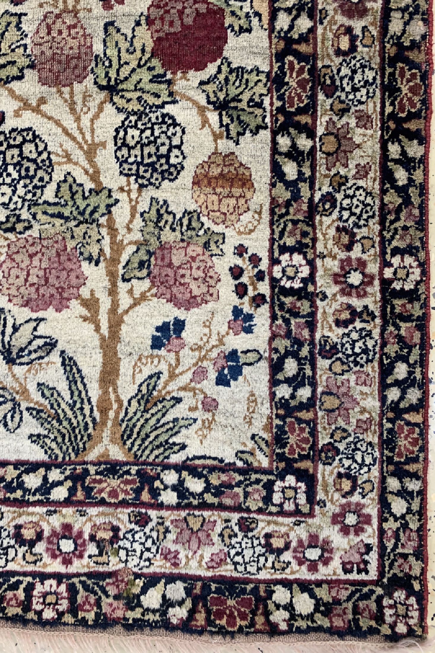 Detail a: Antiker Kerman, Persien, um 1900, Wolle aufBaumwolle, ca. 139 x 87 cm, EHZ: 3