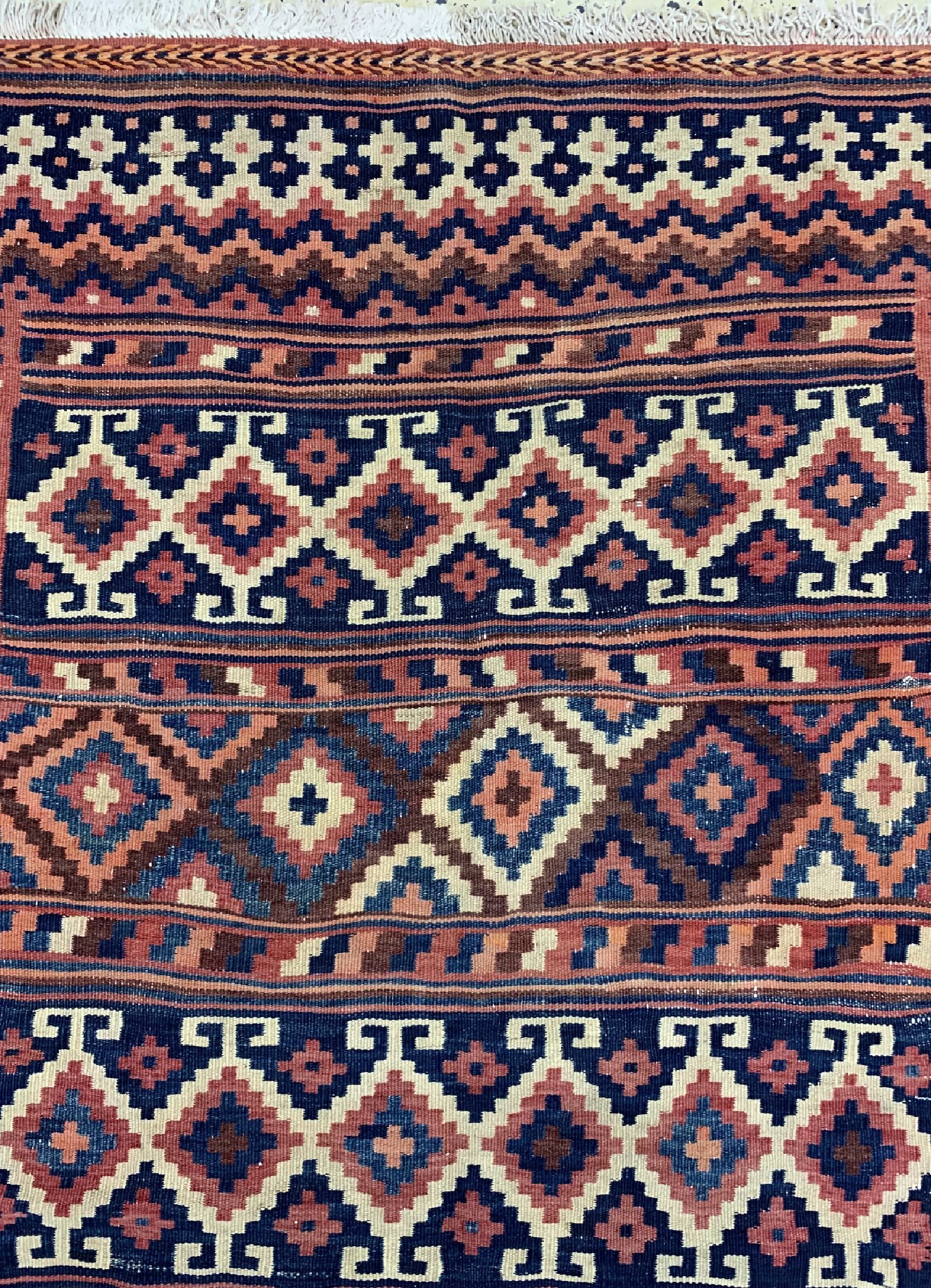 Detail c: Ghaschgai Kelim, Persien, um 1930/1940, Wolle auf Baumwolle, ca. 200 x 133 cm, EHZ: 2