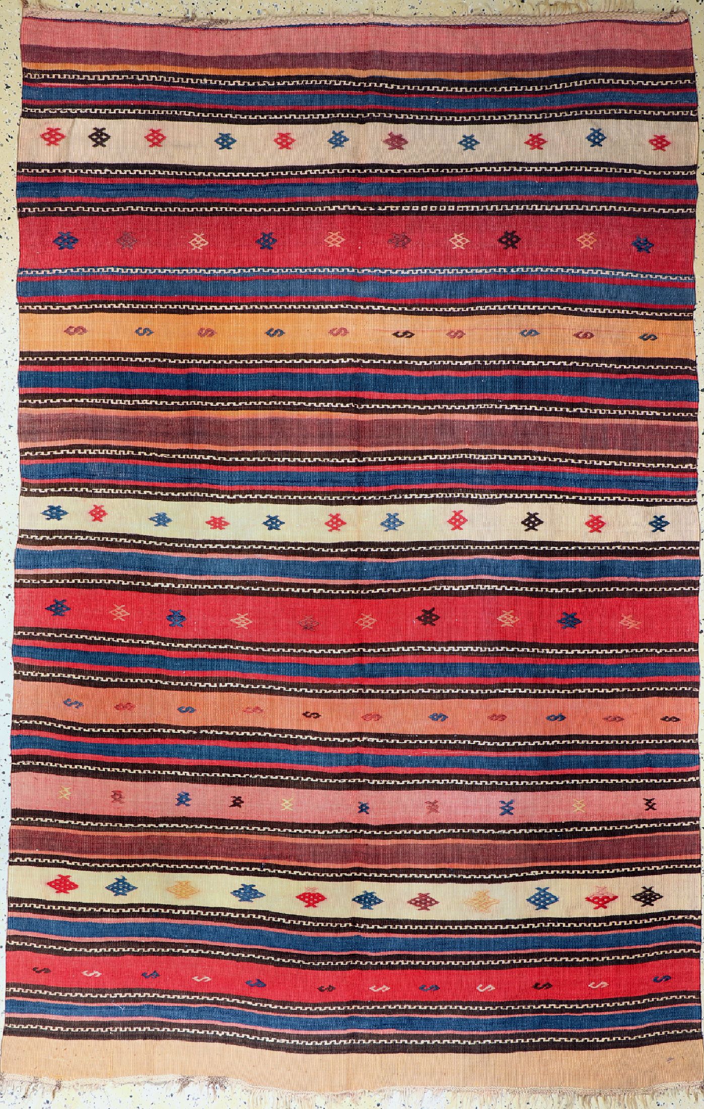 Shahsawan Kelim, Persien, um 1940/1950, Wolle auf Wolle, ca. 268 x 172 cm, EHZ: 2-3