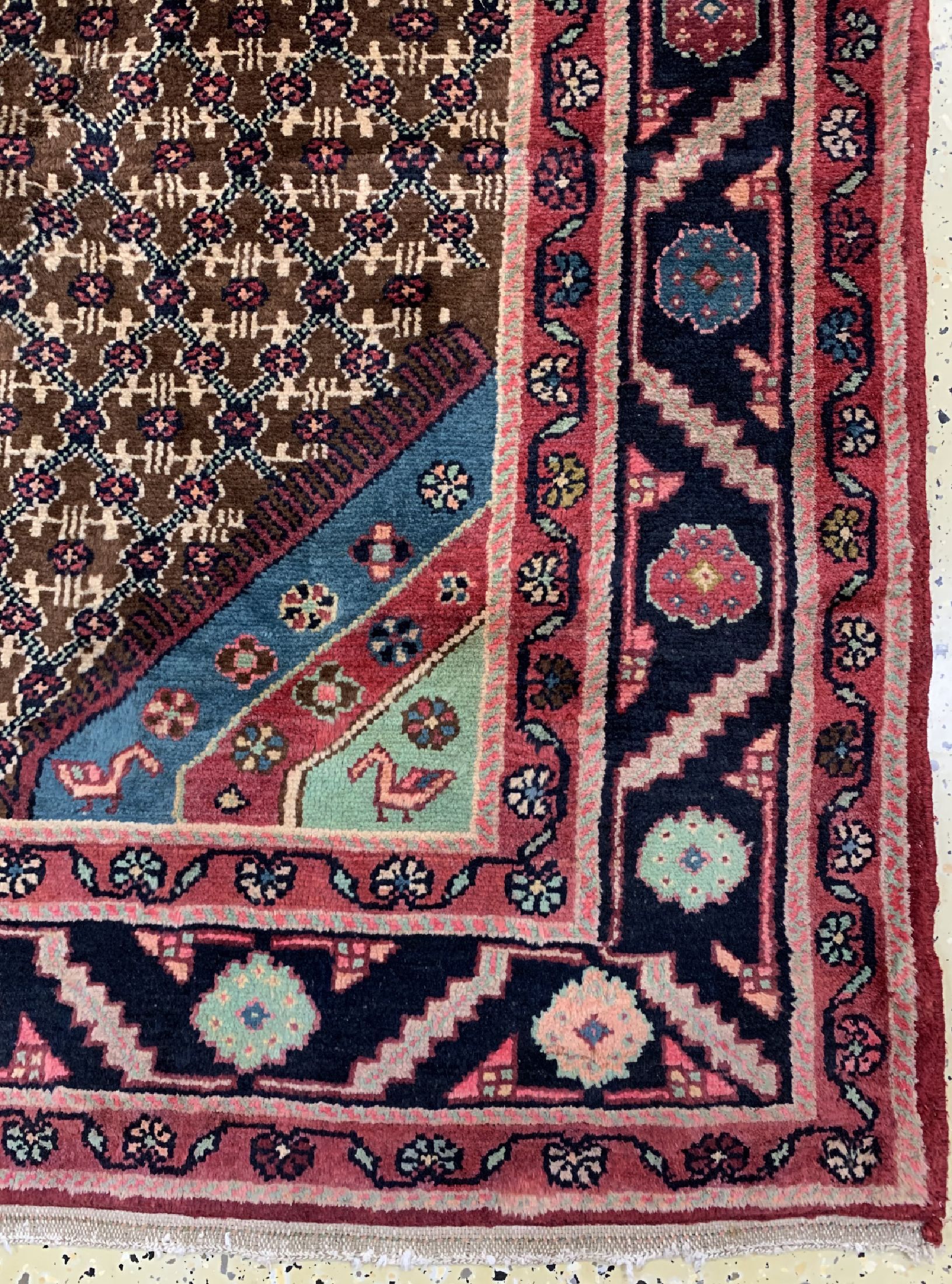 Detail a: Koliai alt, Persien, um 1960, Wolle auf Baumwolle, ca. 288 x 154 cm, EHZ: 2