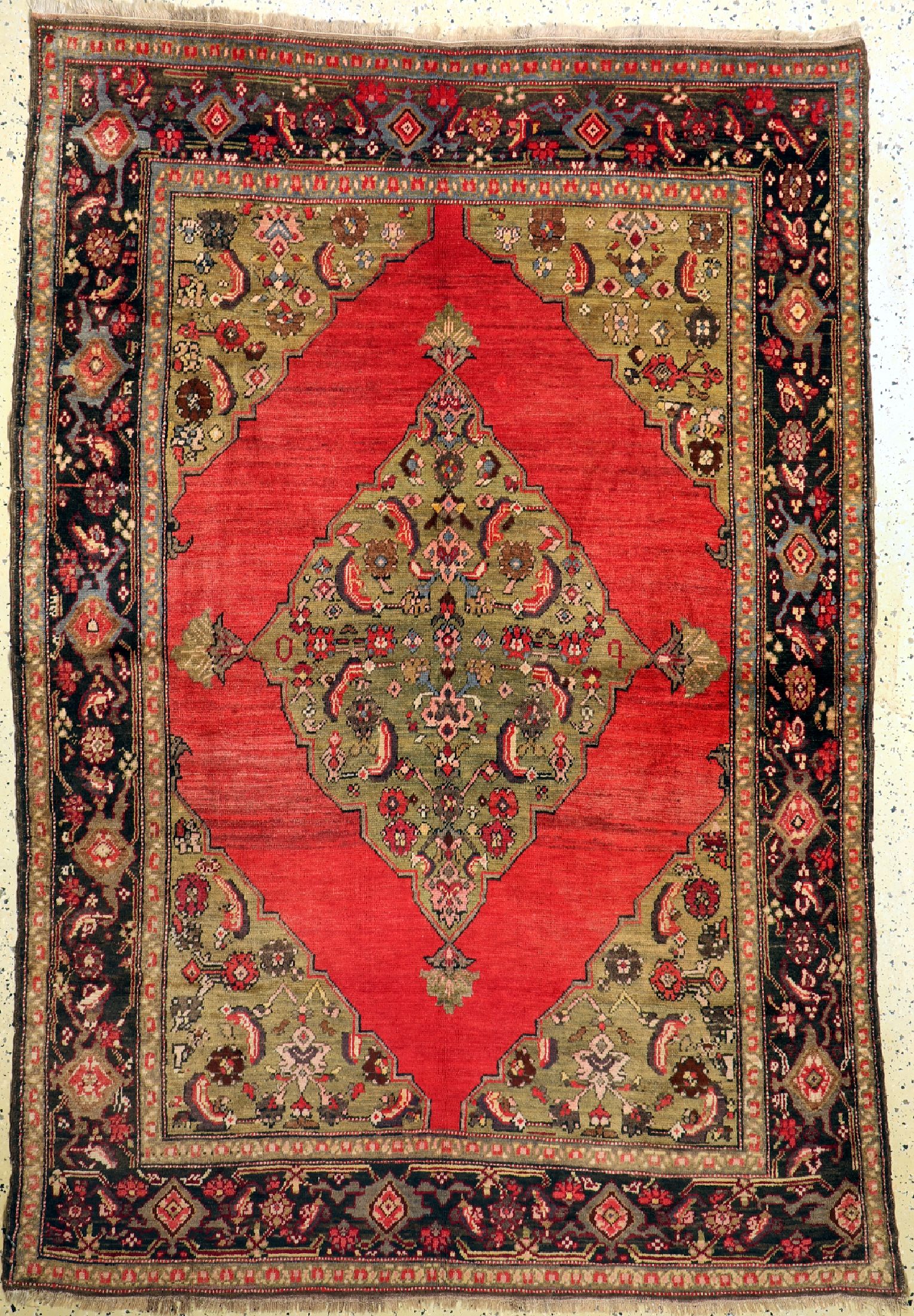 Karabagh alt, Kaukasus, um 1930, Wolle auf Wolle, ca. 230 x 165 cm, EHZ: 2-3