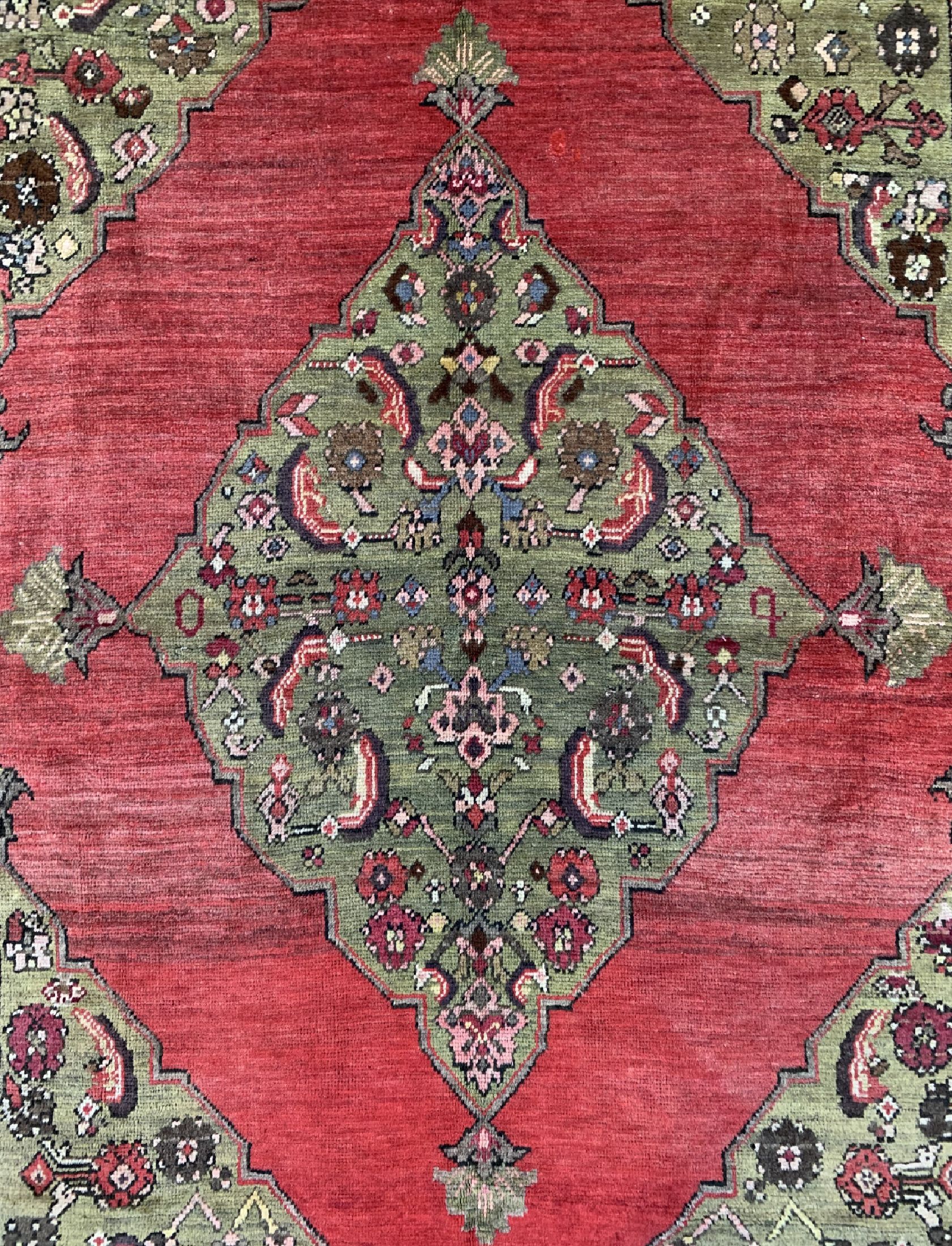 Detail c: Karabagh alt, Kaukasus, um 1930, Wolle auf Wolle, ca. 230 x 165 cm, EHZ: 2-3