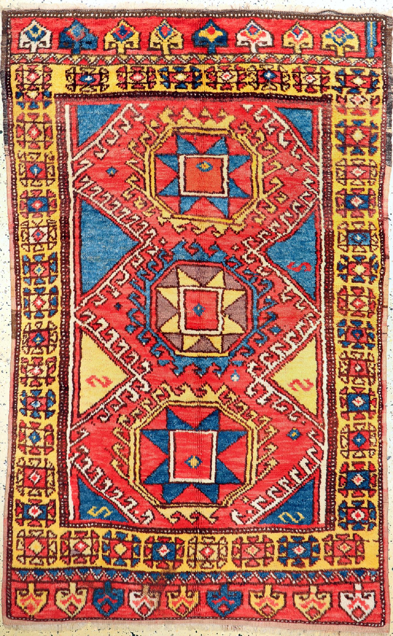 Antiker Bergama, Türkei, um 1900, Wolle aufWolle, ca. 200 x 130 cm, EHZ: 2