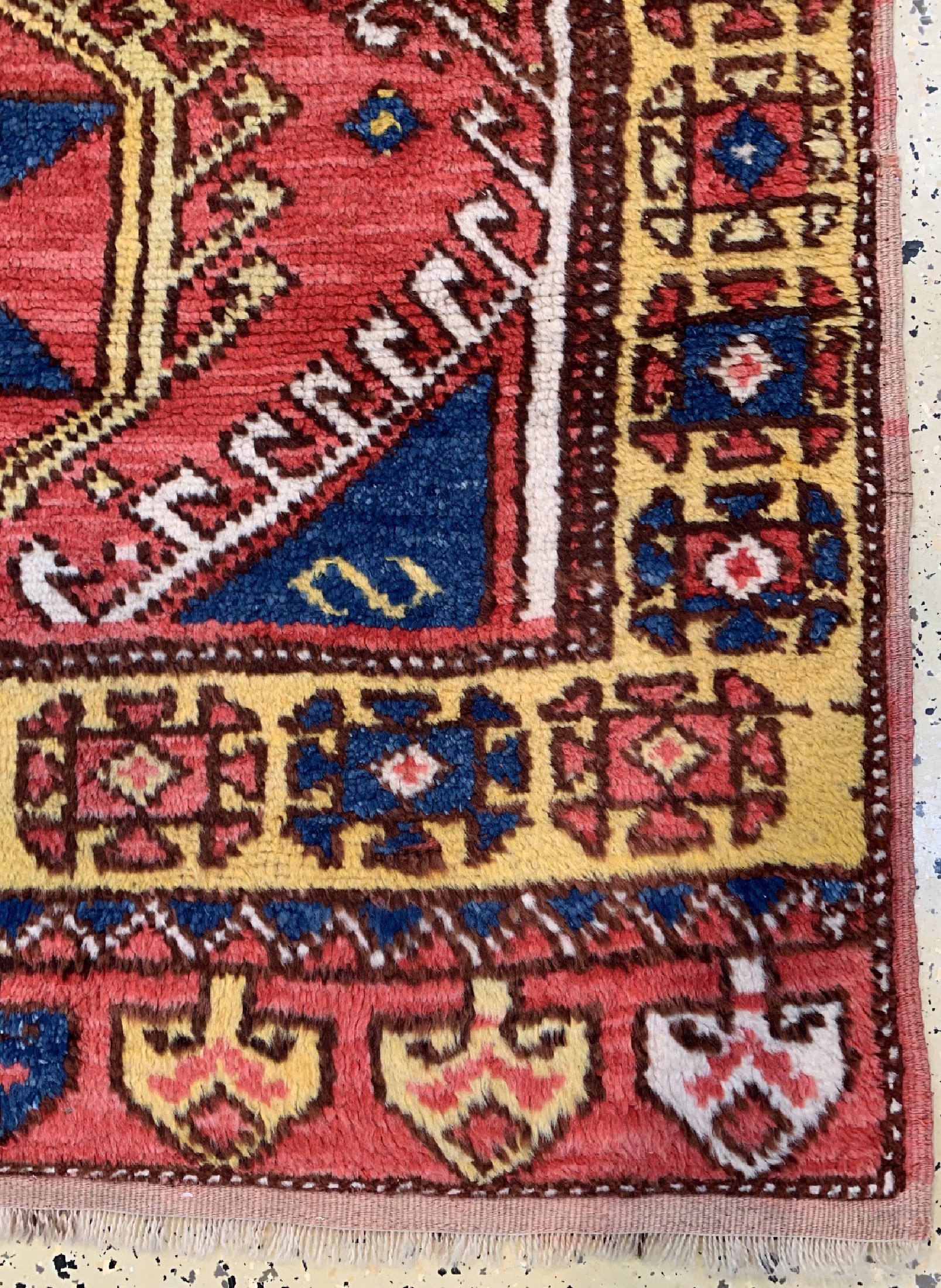 Detail a: Antiker Bergama, Türkei, um 1900, Wolle aufWolle, ca. 200 x 130 cm, EHZ: 2