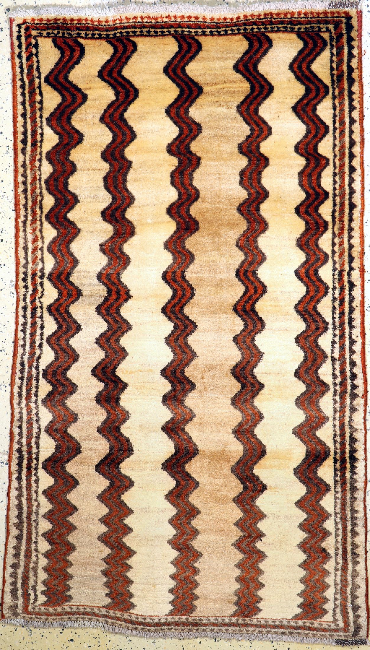 Gabbeh alt, Persien, ca. 60 Jahre, Wolle auf Wolle, ca. 210 x 120 cm, EHZ: 2