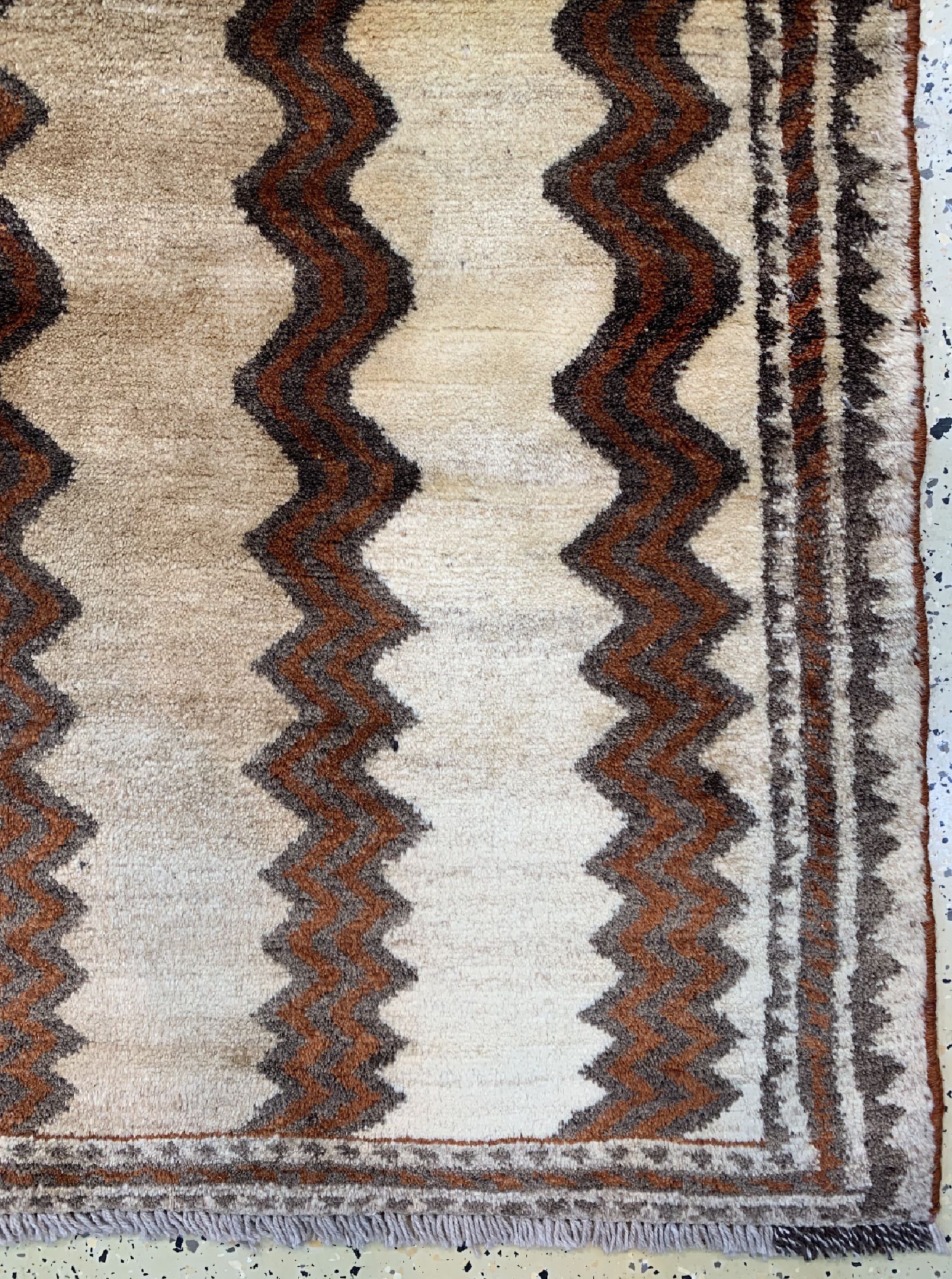 Detail a: Gabbeh alt, Persien, ca. 60 Jahre, Wolle auf Wolle, ca. 210 x 120 cm, EHZ: 2