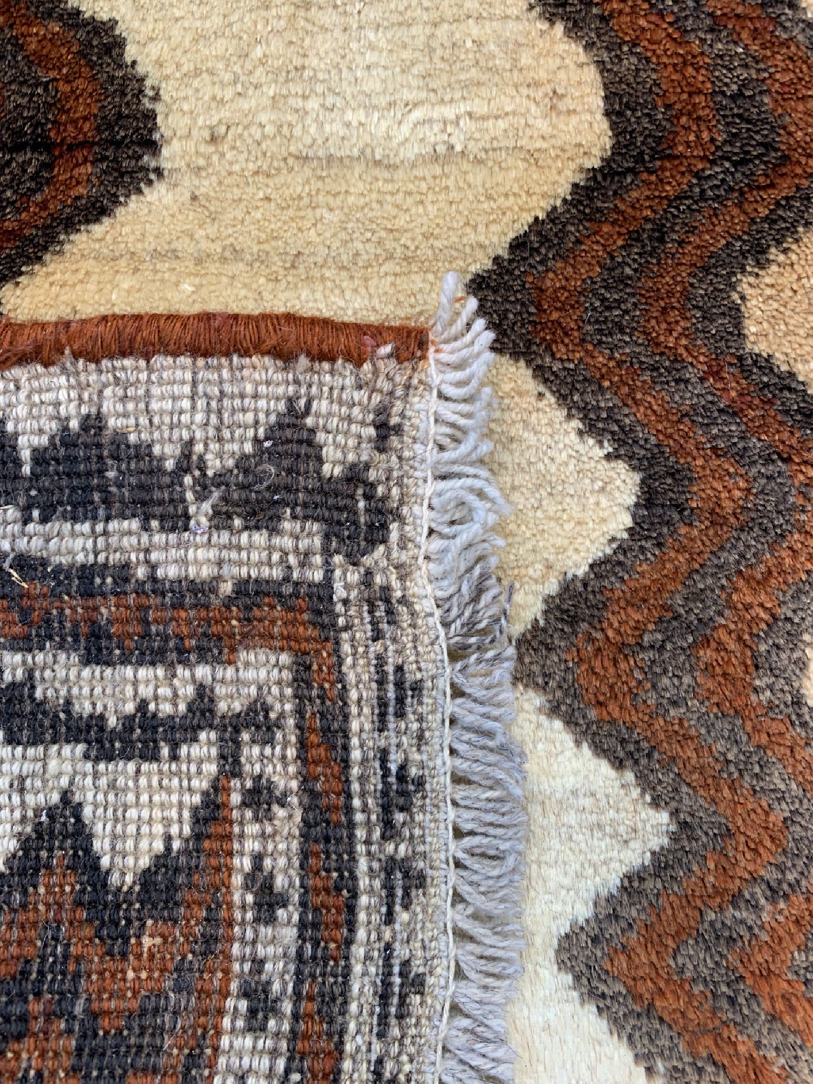 Detail d: Gabbeh alt, Persien, ca. 60 Jahre, Wolle auf Wolle, ca. 210 x 120 cm, EHZ: 2