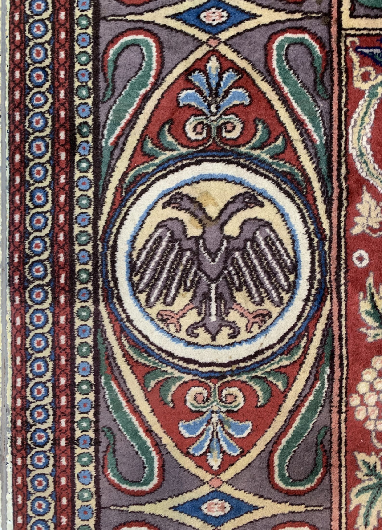 Detail f: Täbriz alt, Balkan, ca. 60 Jahre, Wolle aufBaumwolle, ca. 380 x 280 cm, Reinigungsbedürftig, EHZ: 2