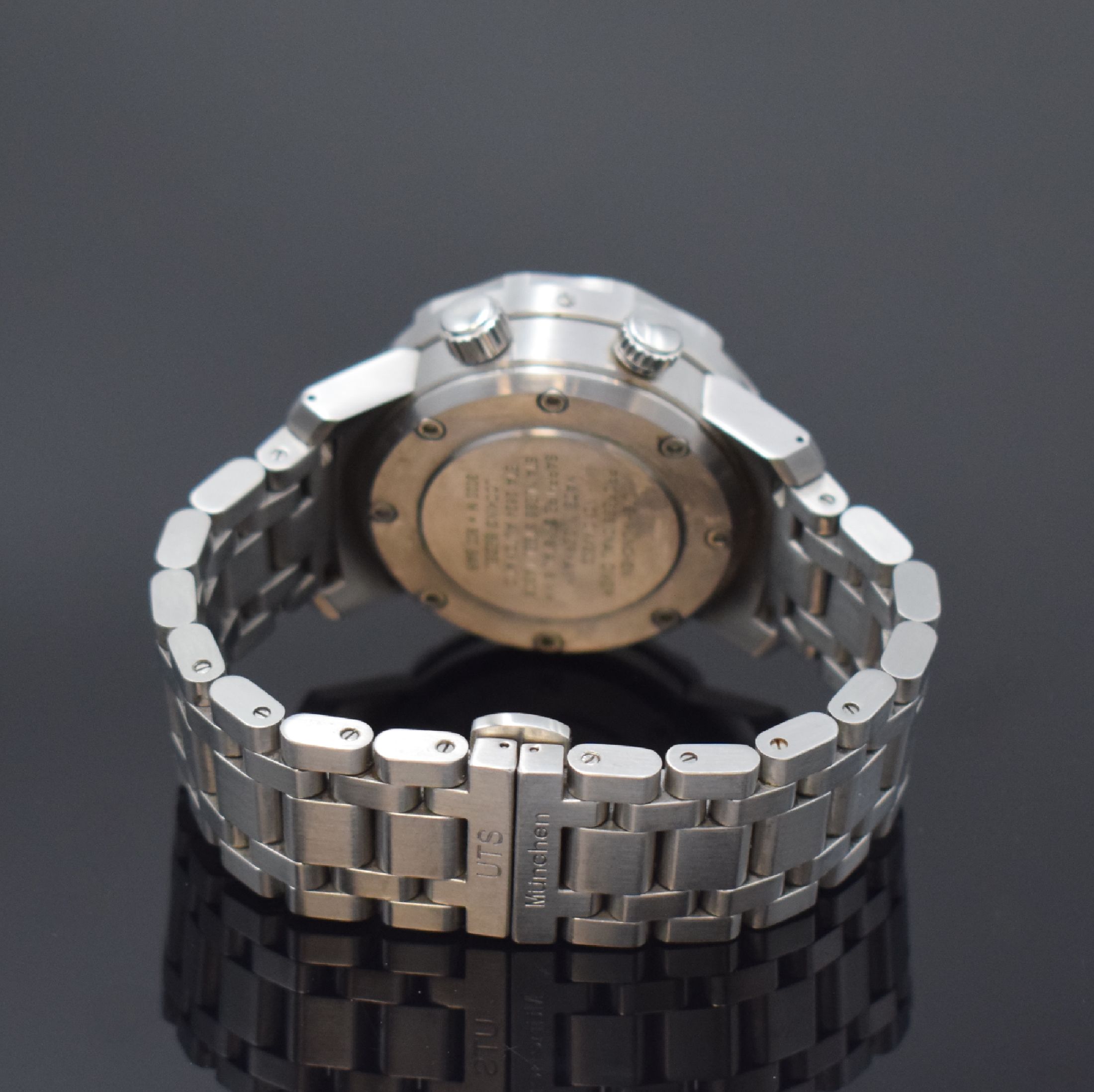 Detail b: UTS MÜNCHEN auf 200 Stück limitierte Taucheruhr Modell Professional Diver, Deutschland um 2010, Automatik, Edelstahl inkl. orig. Gliederband m. ...