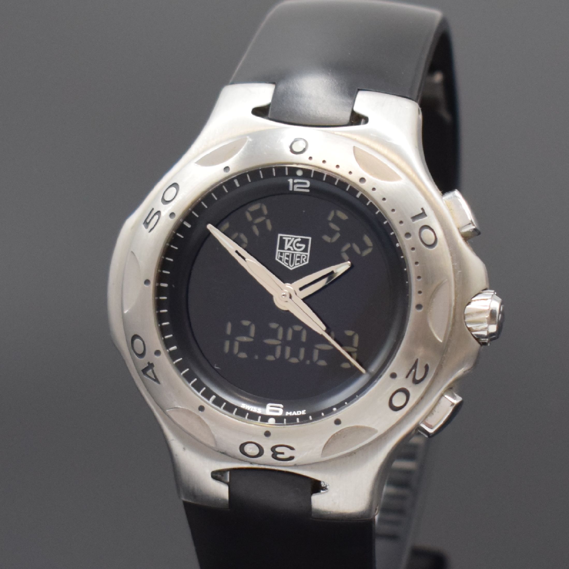 Detail c: TAG HEUER Armbandchronograph mit Multifunktionsanzeige Serie Kirium Referenz CL111A, Schweiz um 2010, Edelstahlgeh. inkl. orig. Kautschukband m. ...