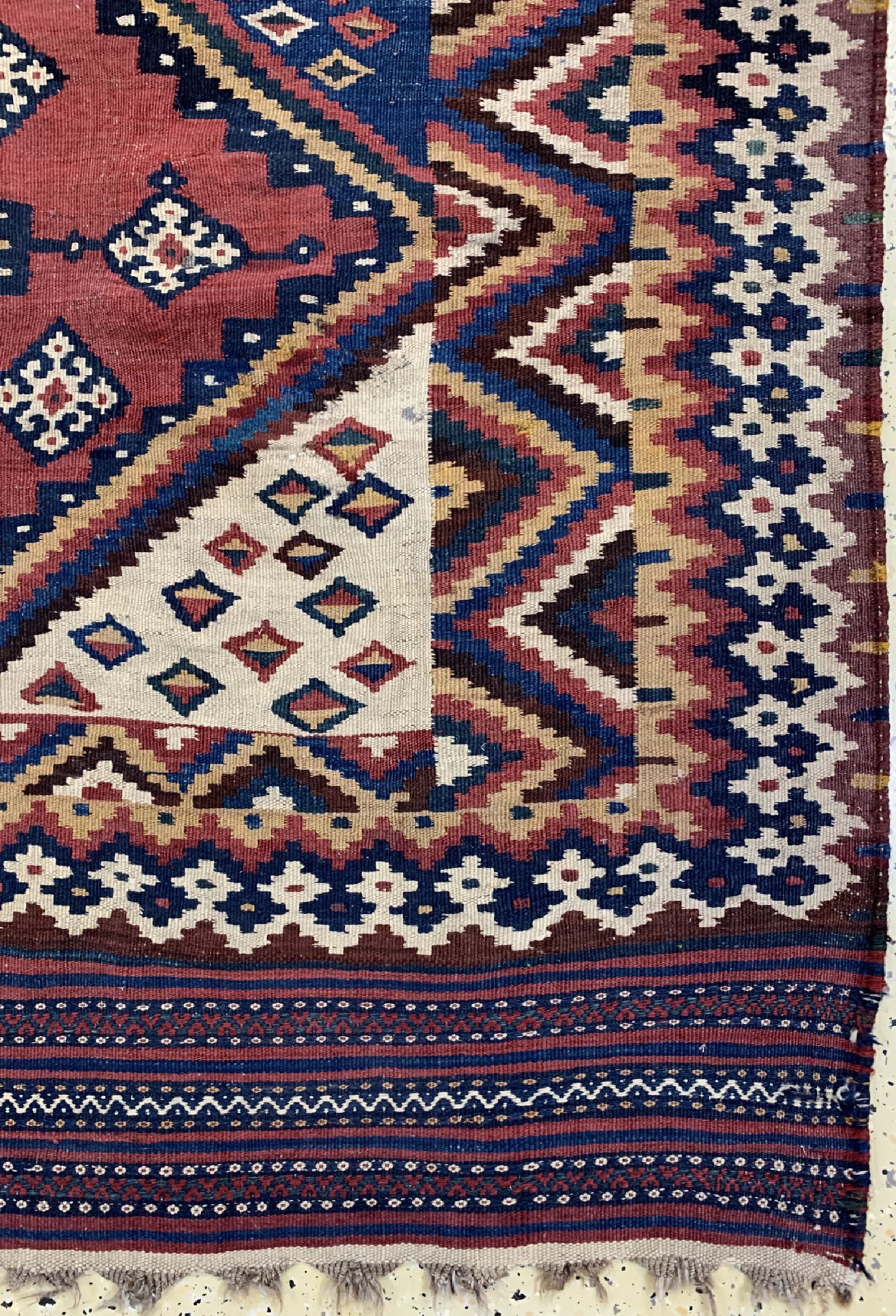 Detail a: Ghaschgai Kelim antik, Persien, um 1900, Wolle auf Wolle, ca. 275 x 186 cm, EHZ: 4