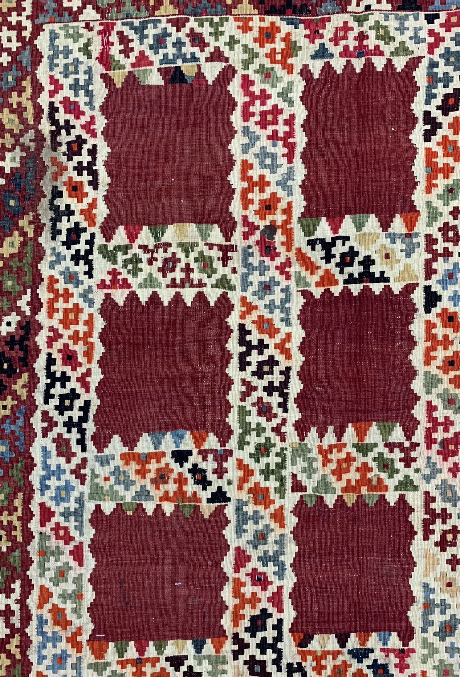 Detail c: Ghaschgai Kelim, Persien, um 1920, Wolle auf Wolle, ca. 260 x 165 cm, EHZ: 2-3