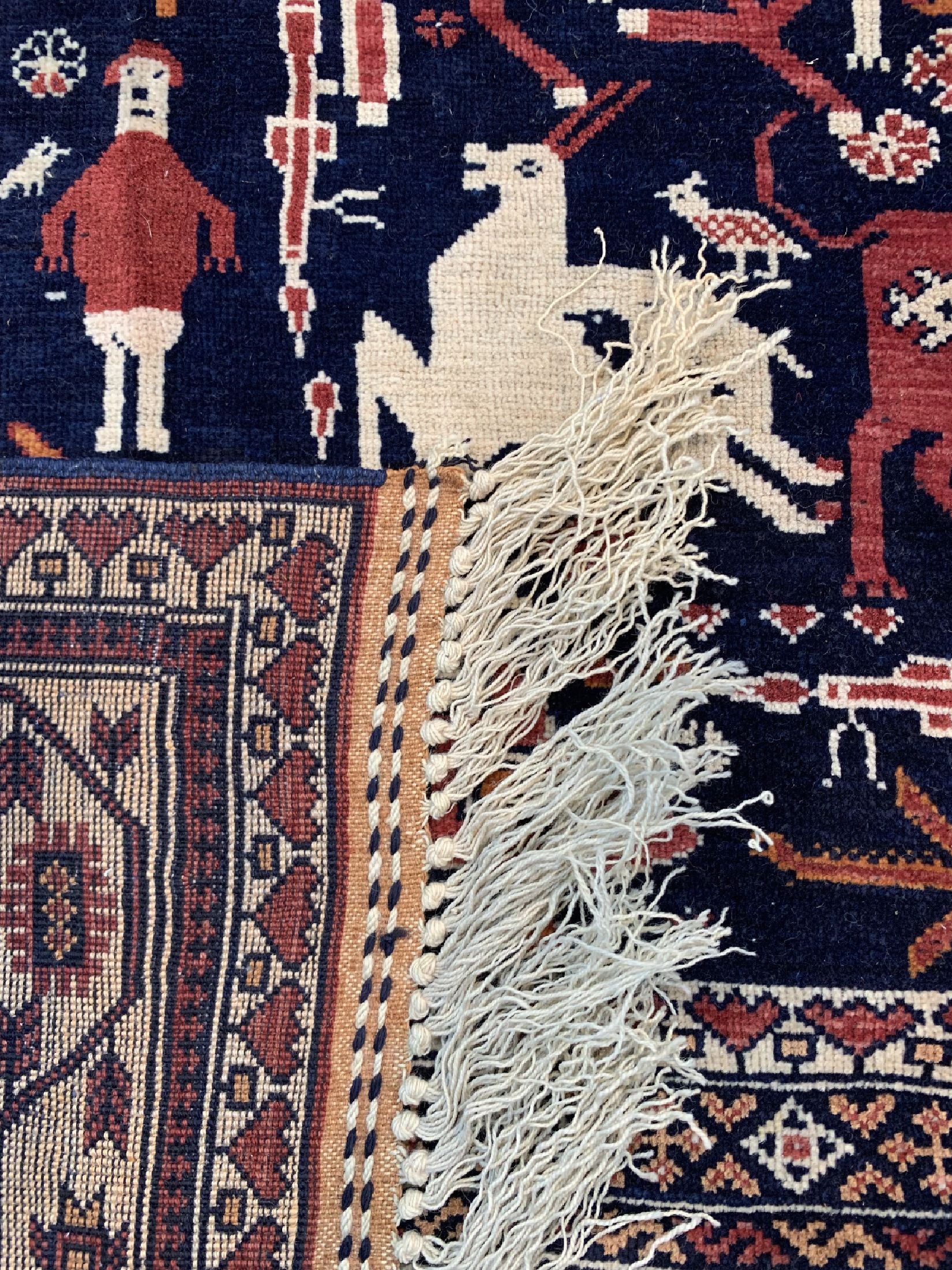 Detail e: Zakini fein alt, Afghanistan, um 1960, Wolle auf Wolle, ca. 300 x 190 cm, EHZ: 2