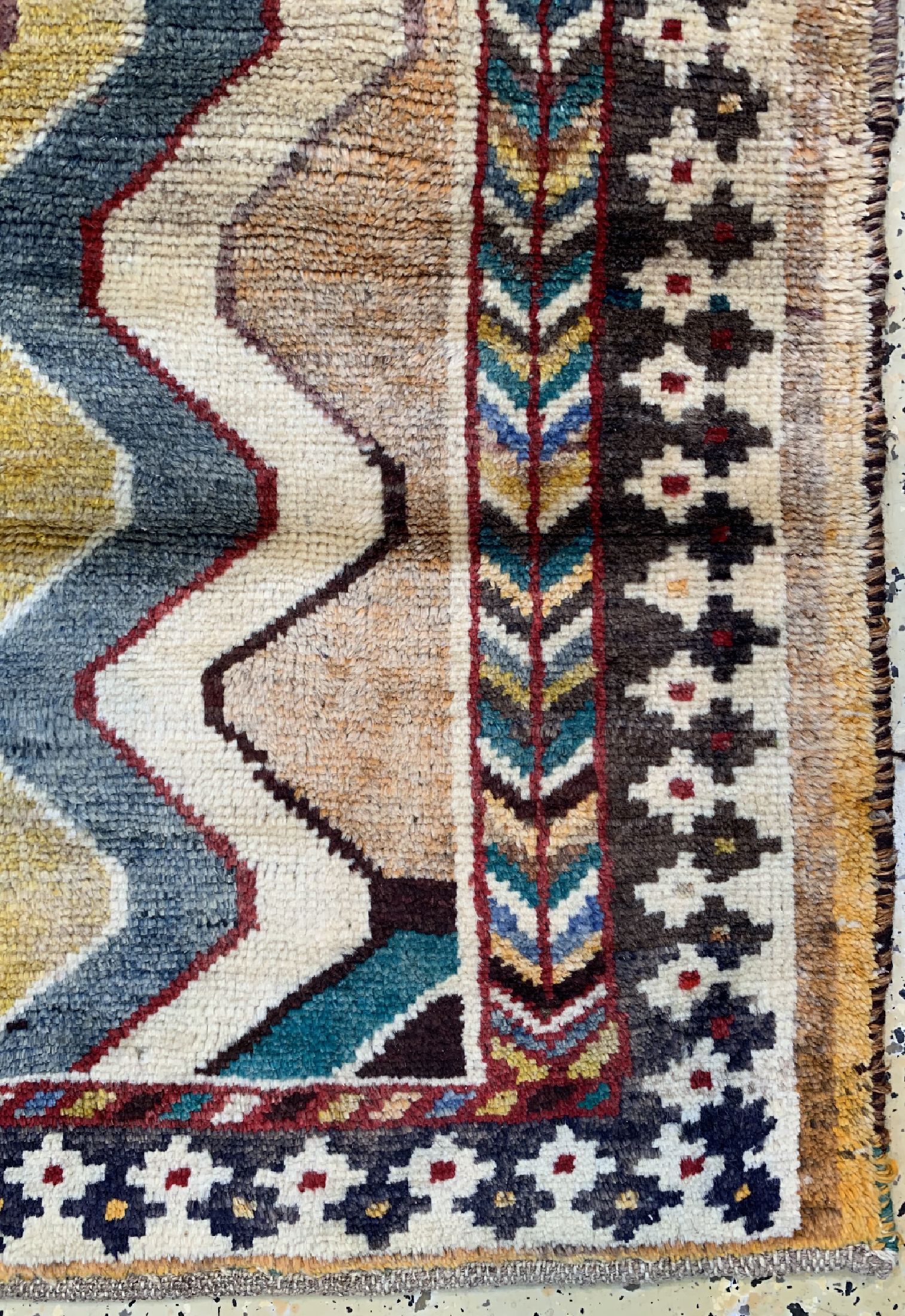 Detail a: Gabbeh alt, Persien, um 1960, Wolle auf Wolle, ca. 190 x 105 cm, EHZ: 2