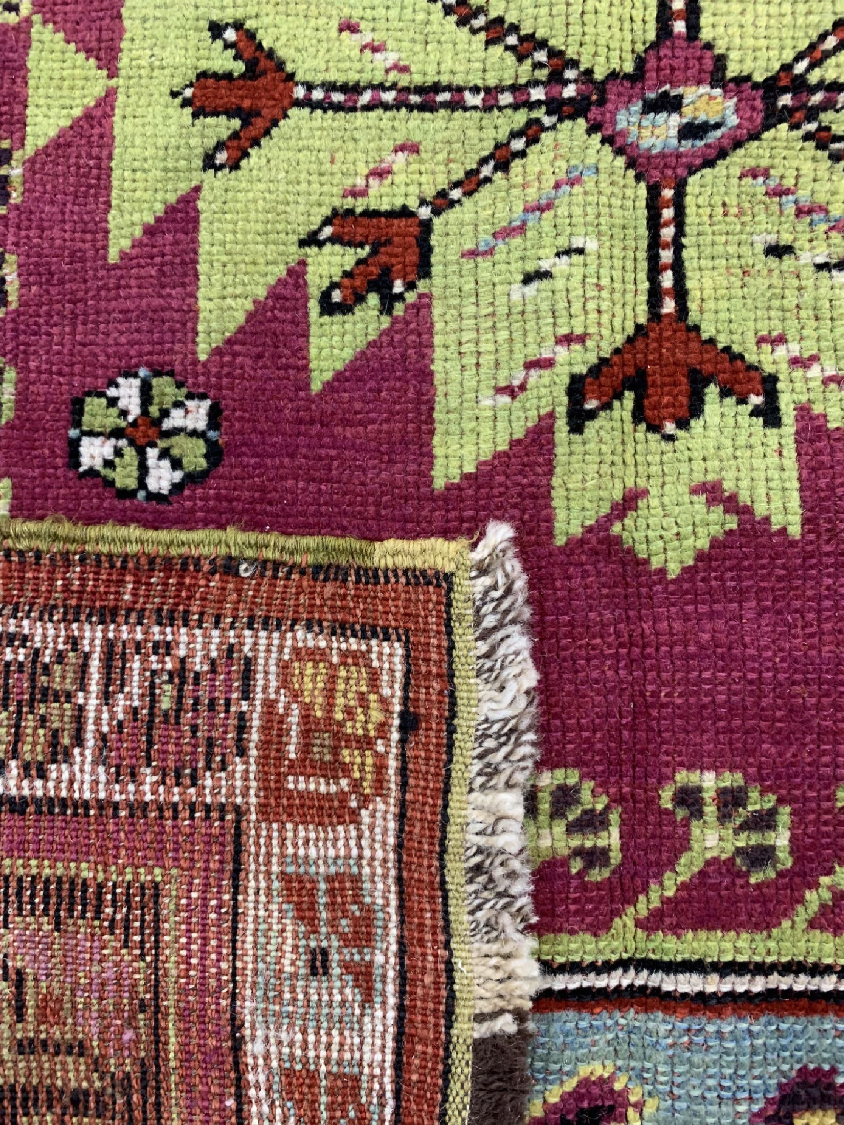 Detail e: Antiker Ladik, Türkei, um 1900, Wolle auf Wolle, ca. 165 x 100 cm, EHZ: 2-3