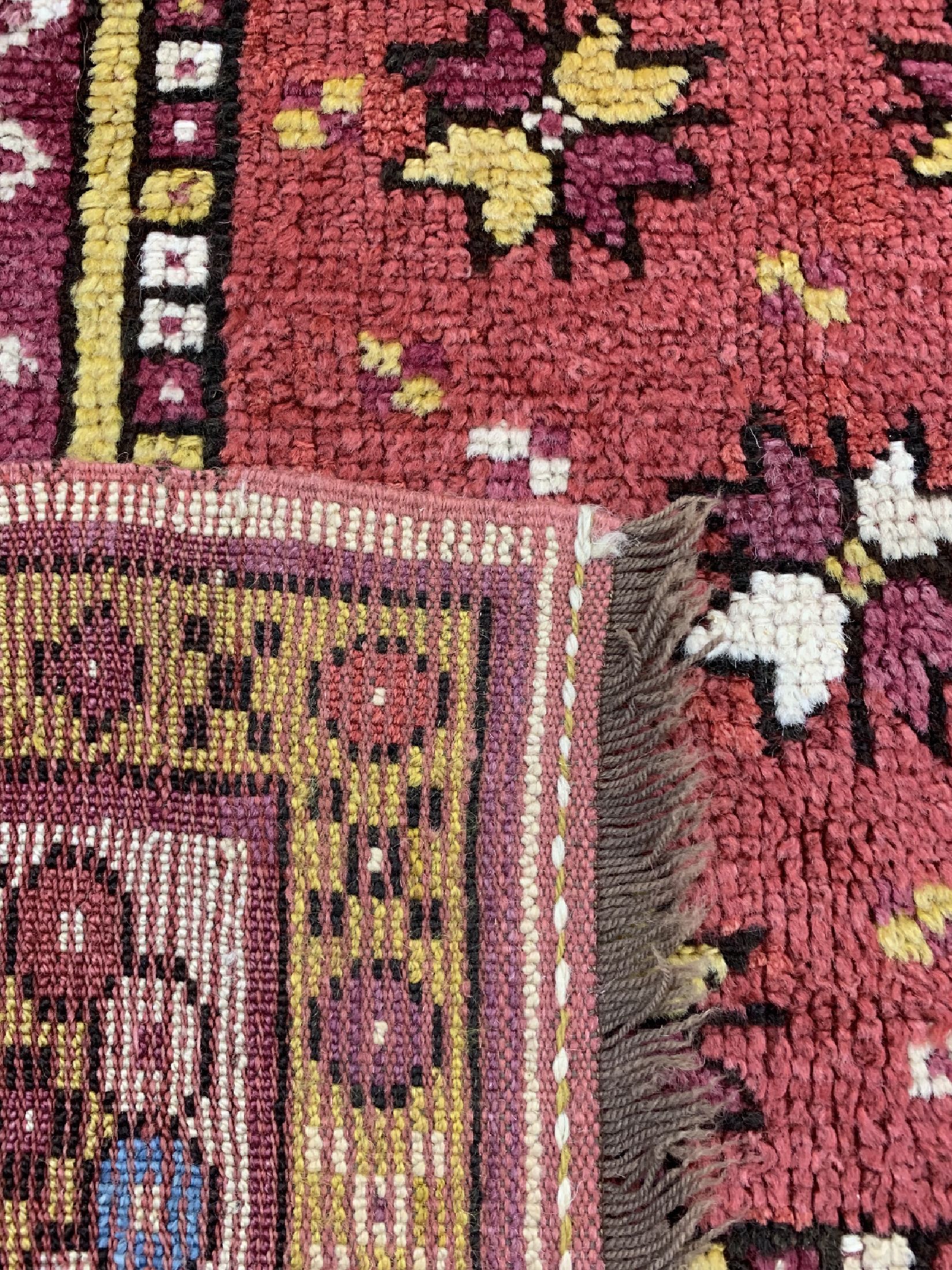 Detail d: Antiker Melas, Türkei, um 1900, Wolle auf Wolle, ca. 155 x 100 cm, EHZ: 2