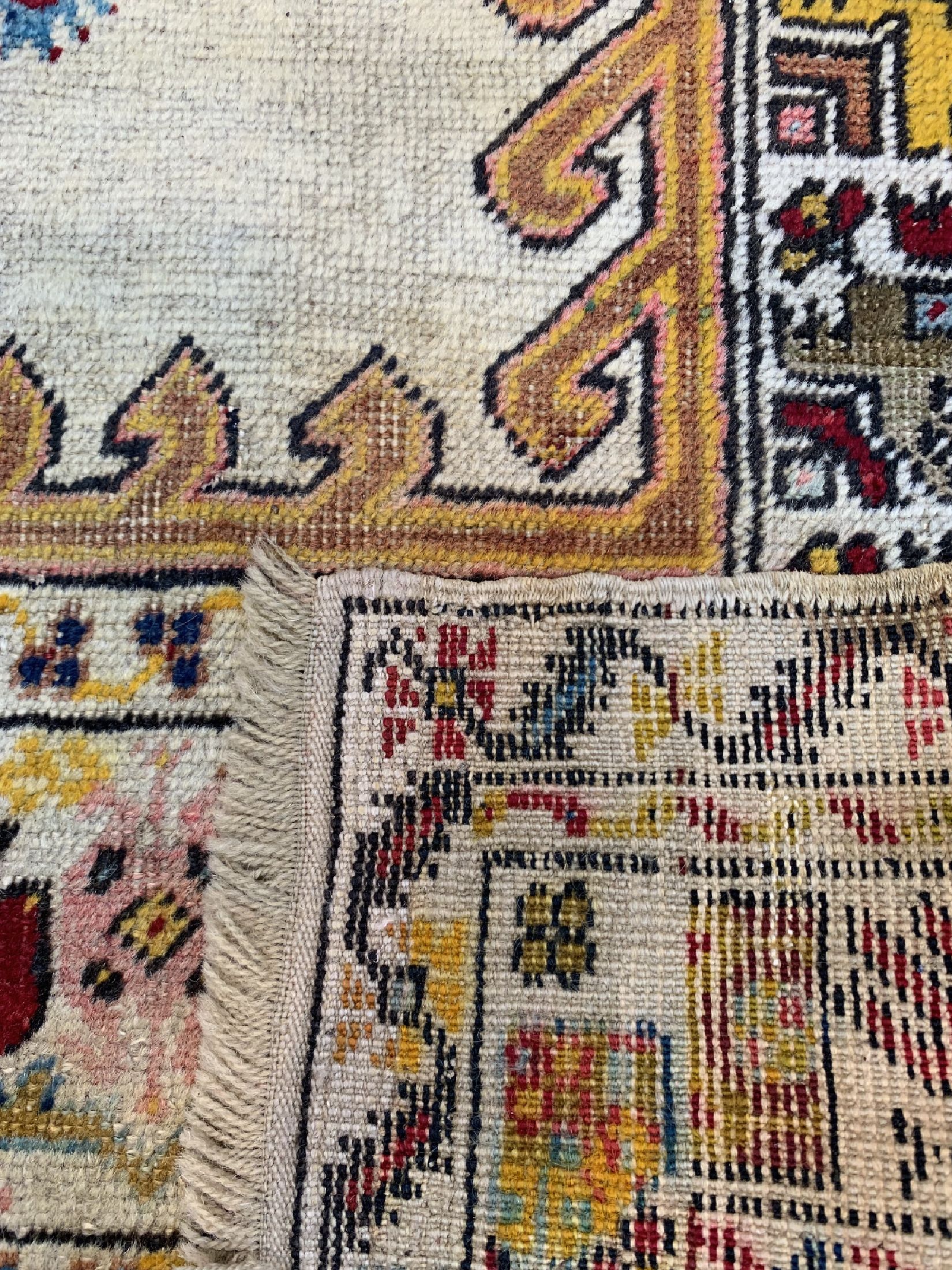 Detail d: Giordes alt, Türkei, um 1940, Wolle auf Wolle, ca. 160 x 104 cm, EHZ: 3