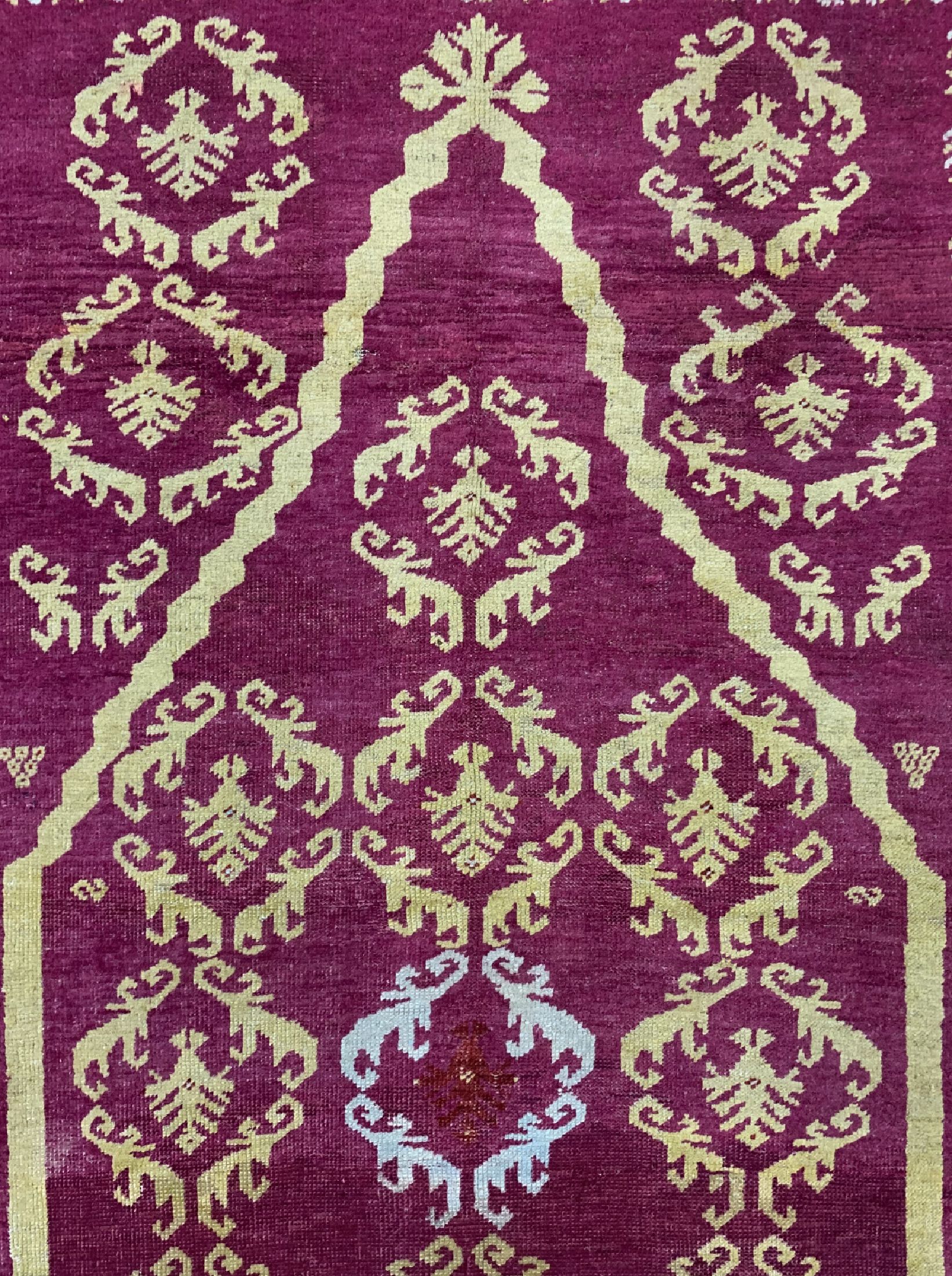 Detail b: Antiker Kirsehir, Türkei, 19.Jhd, Wolle aufWolle, ca. 170 x 100 cm, EHZ: 3