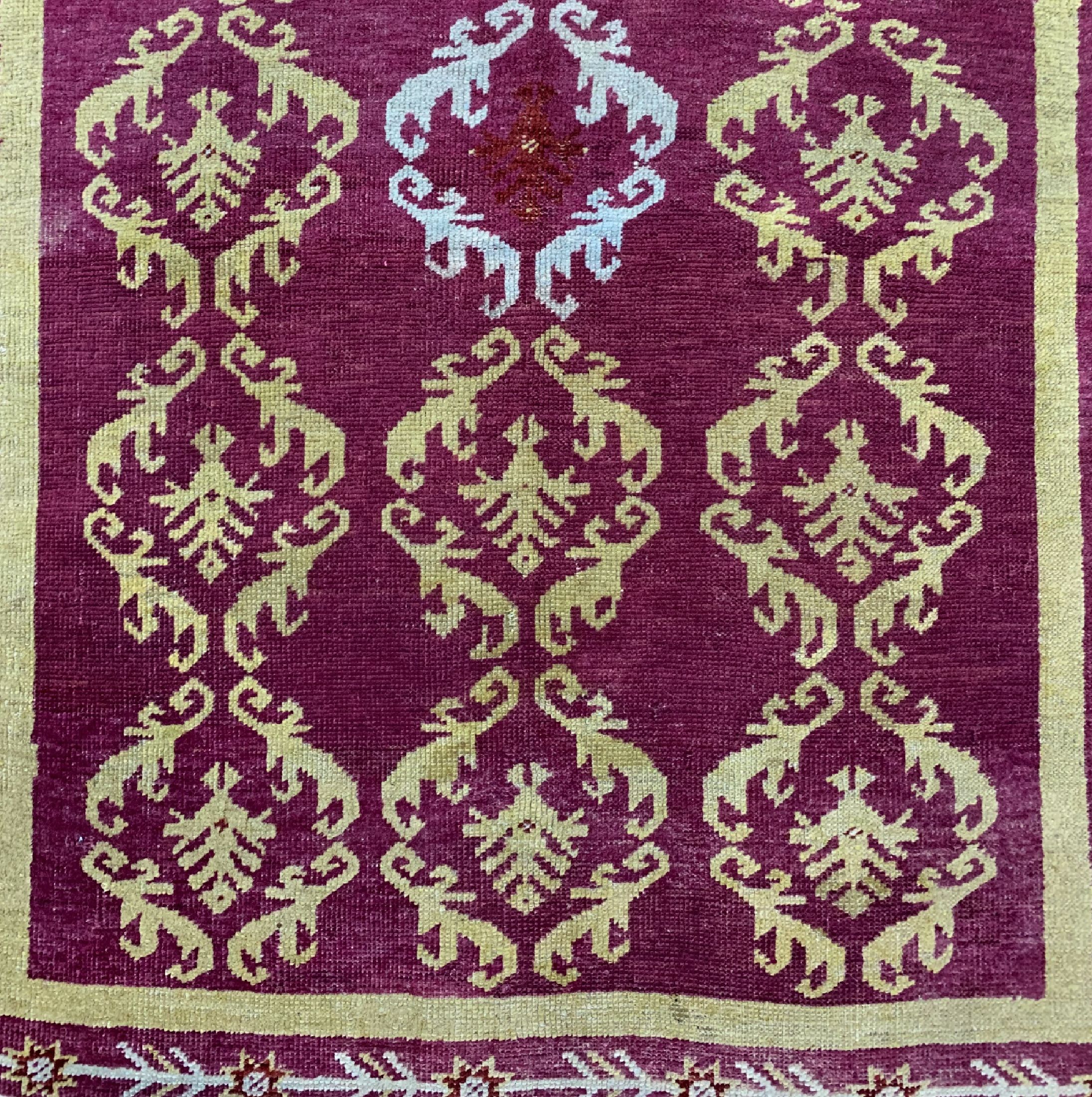 Detail c: Antiker Kirsehir, Türkei, 19.Jhd, Wolle aufWolle, ca. 170 x 100 cm, EHZ: 3