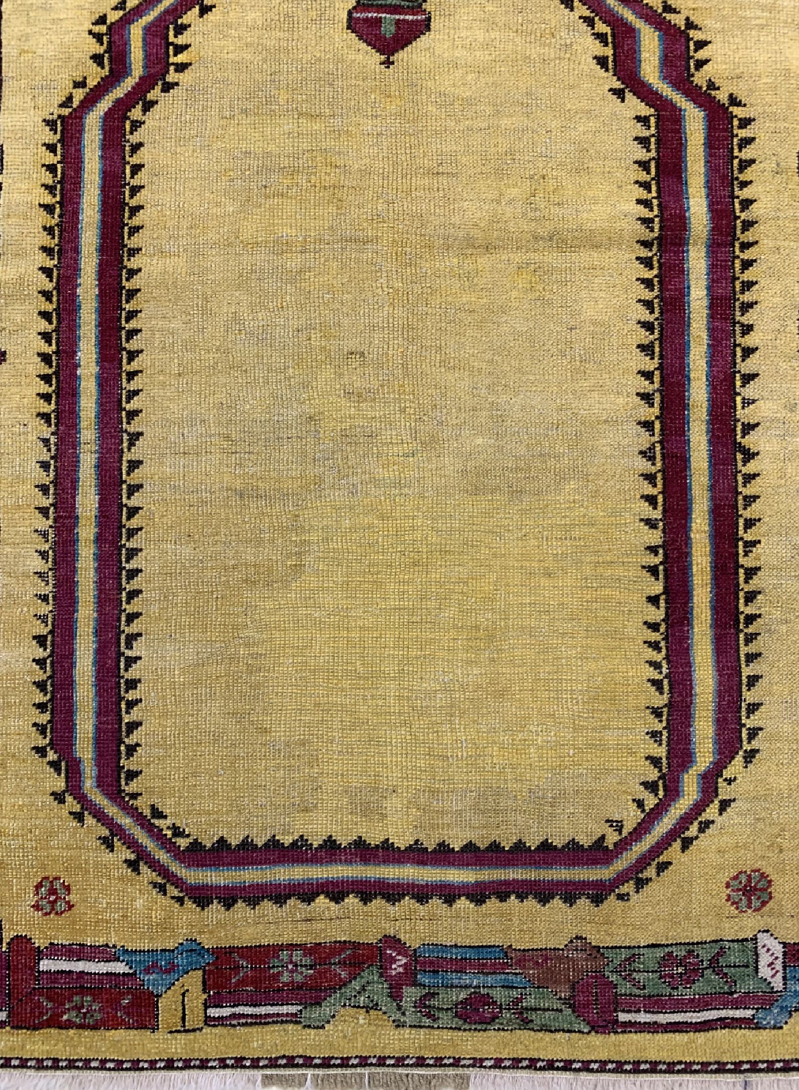 Detail b: Antiker Kirsehir, Türkei, 19.Jhd, Wolle aufWolle, ca. 150 x 105 cm, EHZ: 3
