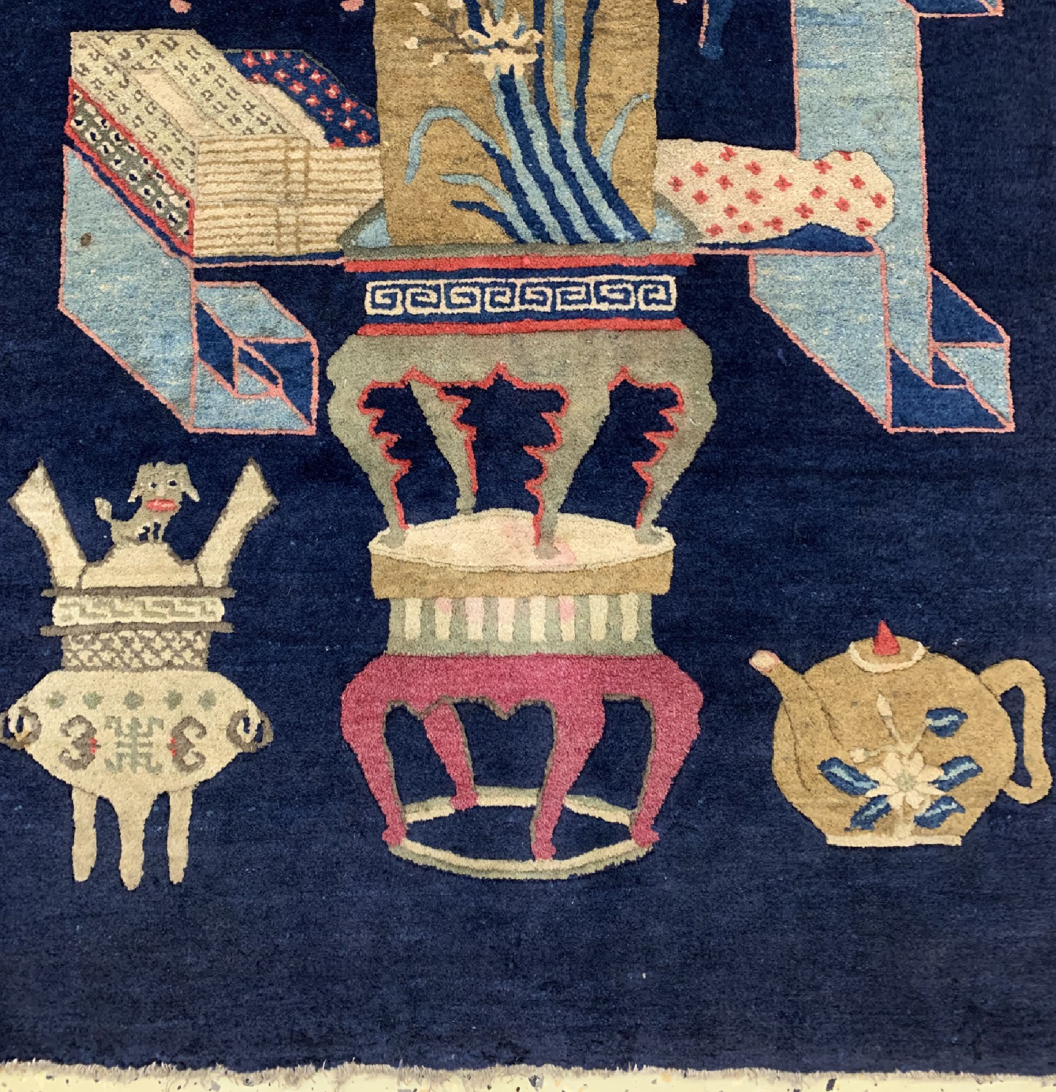 Detail a: Pao Tow antik, China, um 1900, Wolle auf Baumwolle, ca. 155 x 80 cm, EHZ: 2