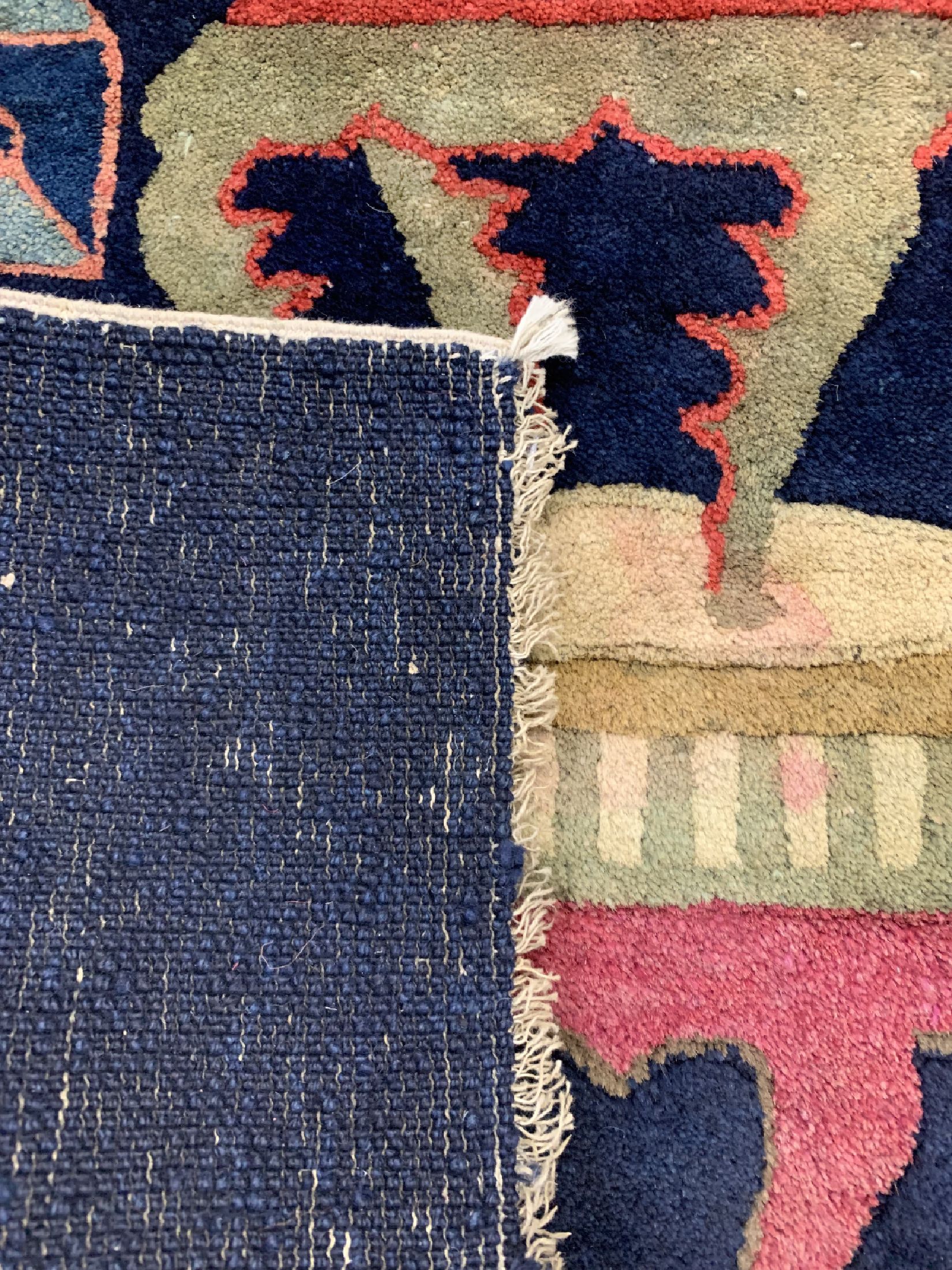 Detail d: Pao Tow antik, China, um 1900, Wolle auf Baumwolle, ca. 155 x 80 cm, EHZ: 2