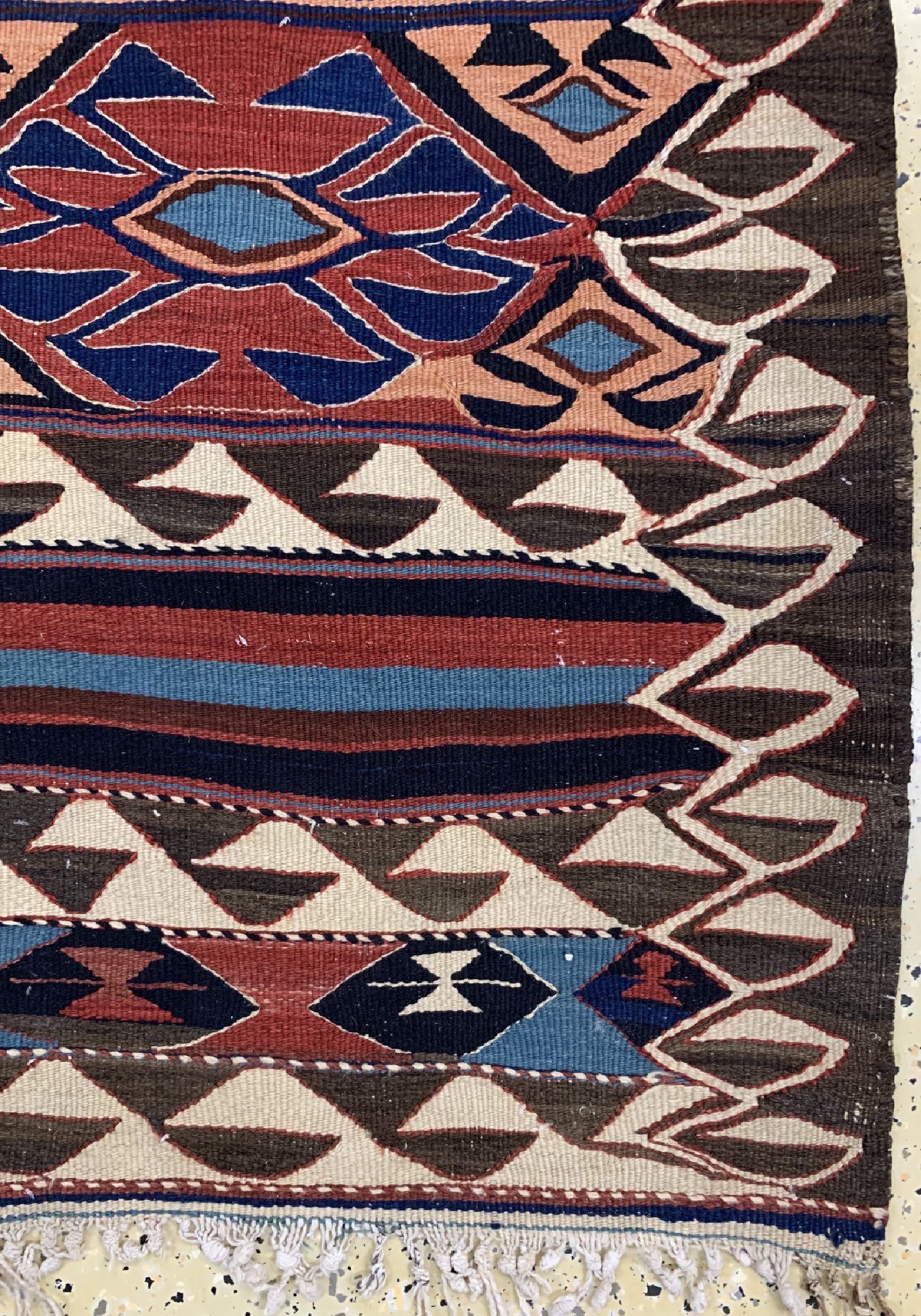 Detail a: Kordi Kelim, Persien, um 1940, Wolle auf Baumwolle, ca. 280 x 137 cm, EHZ: 2