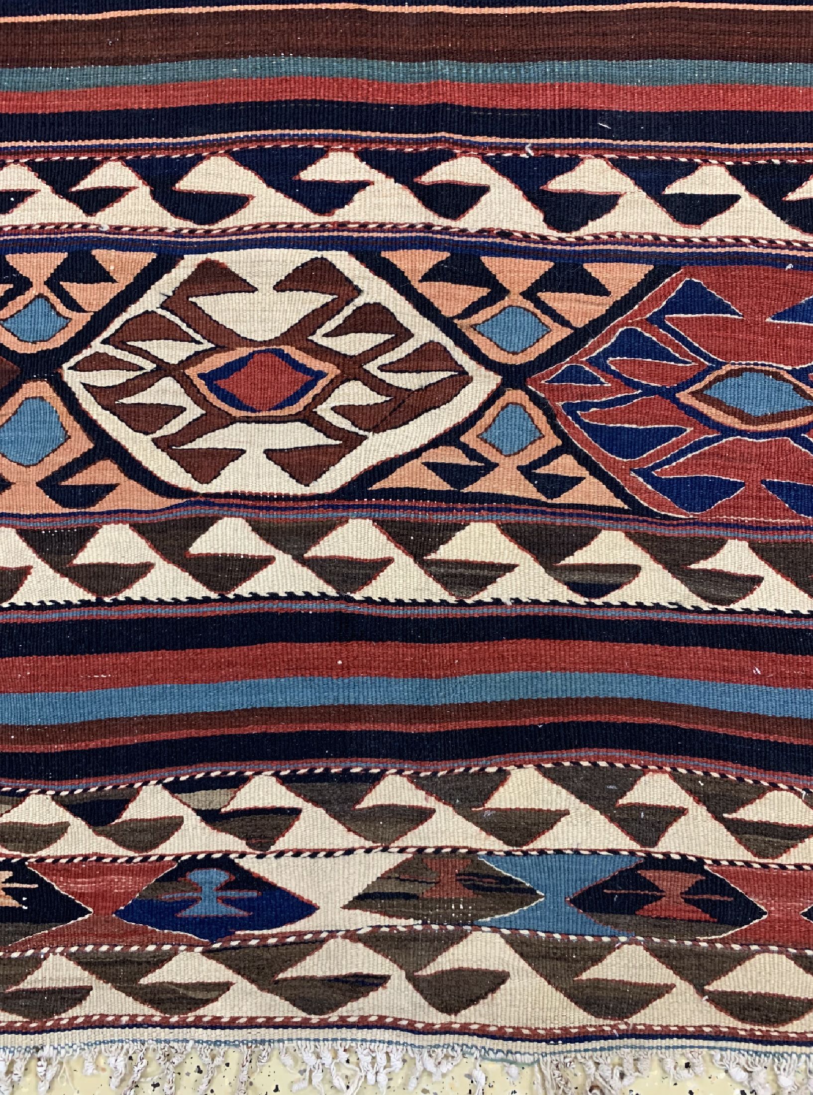 Detail b: Kordi Kelim, Persien, um 1940, Wolle auf Baumwolle, ca. 280 x 137 cm, EHZ: 2