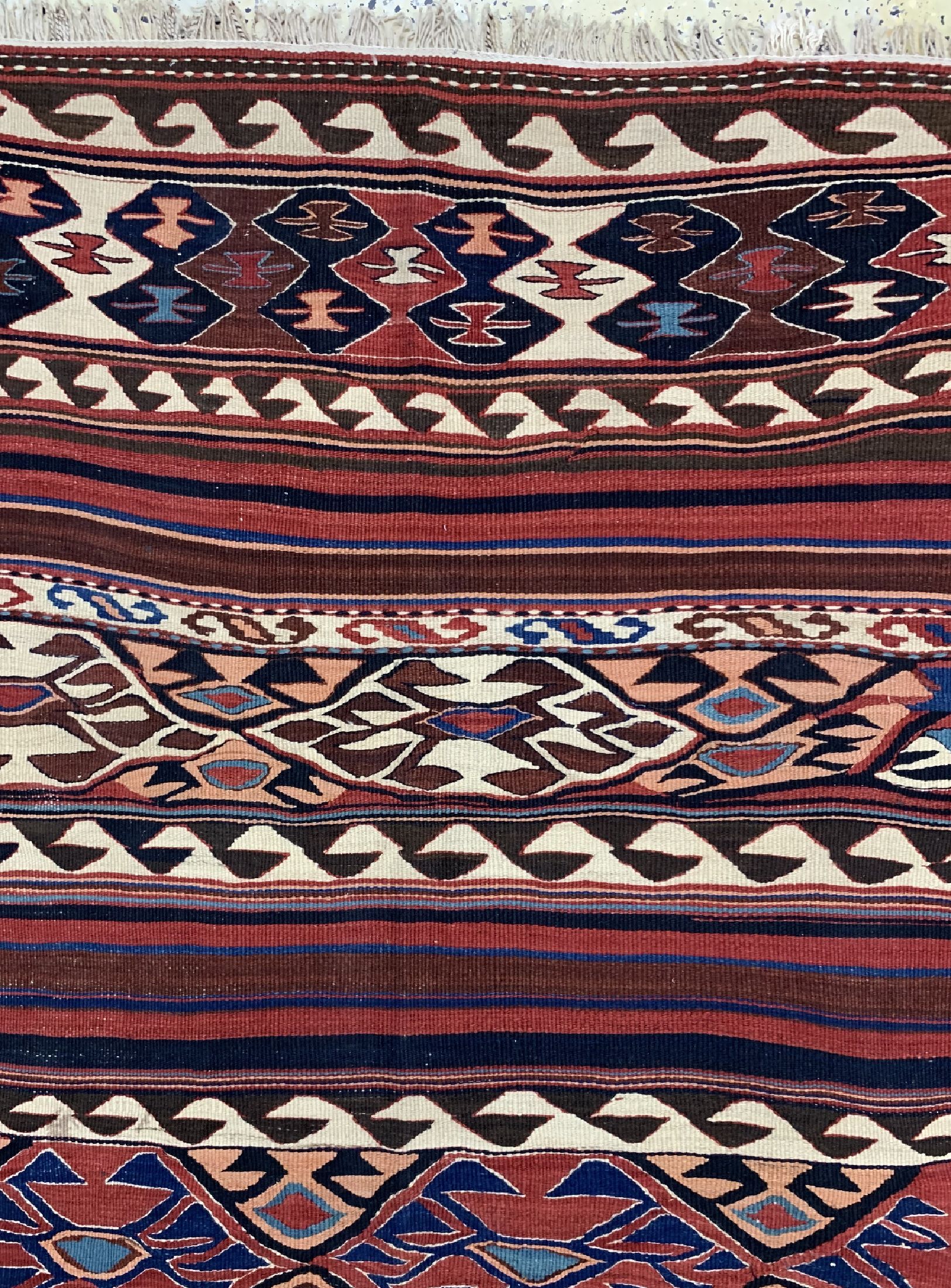 Detail c: Kordi Kelim, Persien, um 1940, Wolle auf Baumwolle, ca. 280 x 137 cm, EHZ: 2