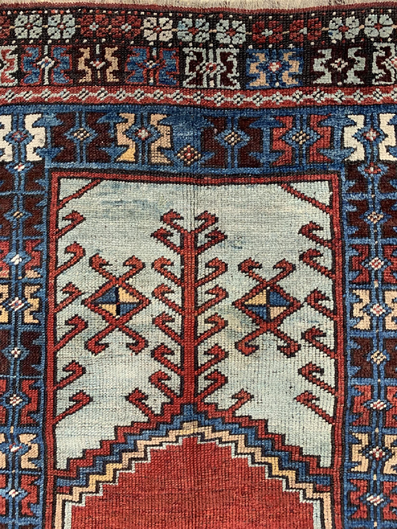 Detail c: Antiker Anatol, Türkei, 19.Jhd, Wolle auf Wolle, ca. 140 x 110 cm, EHZ: 2-3
