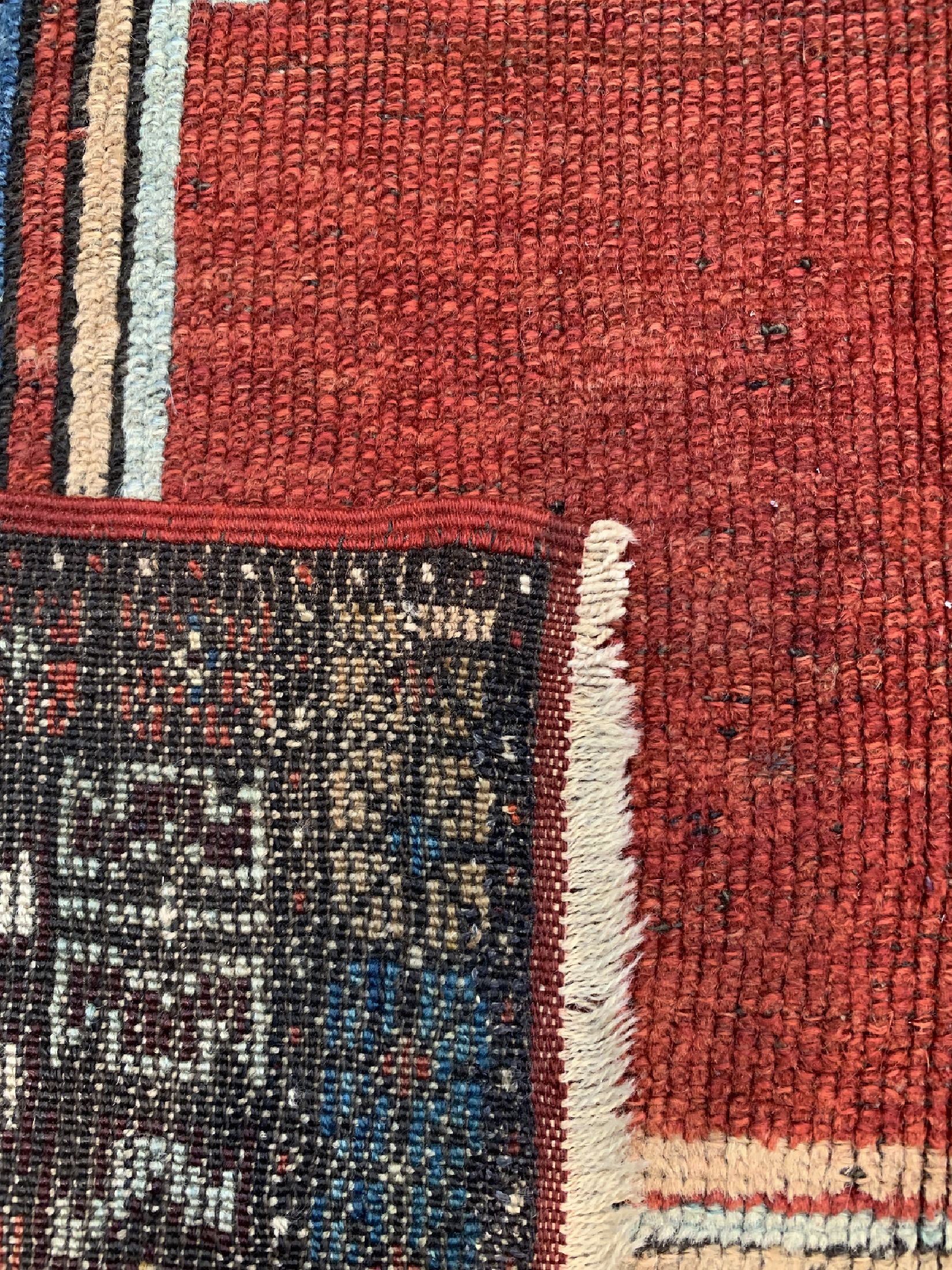 Detail d: Antiker Anatol, Türkei, 19.Jhd, Wolle auf Wolle, ca. 140 x 110 cm, EHZ: 2-3